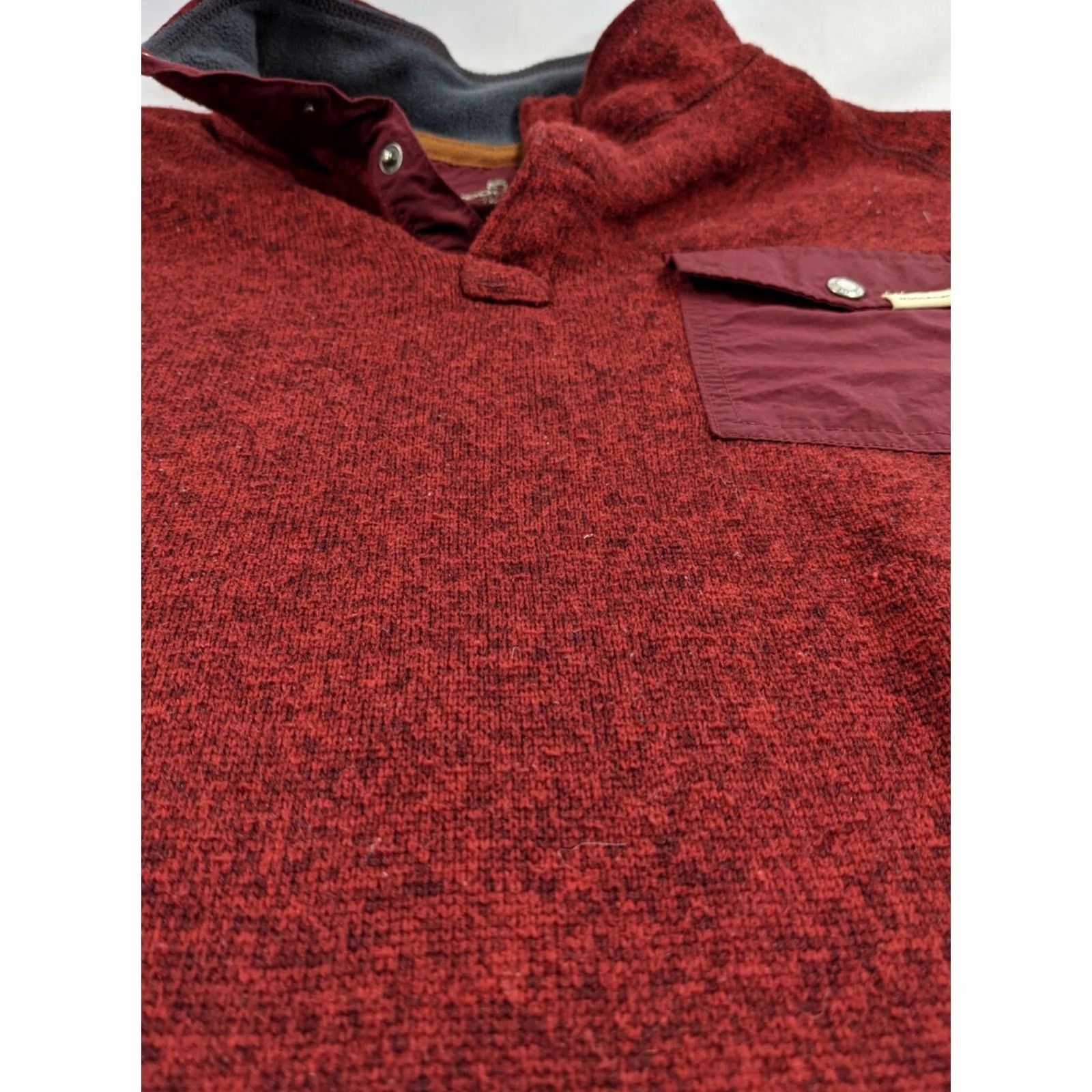 Vintage Woolrich 1/4 Button Up Fleece Synchilla Pullover Red Men's M Shirt Feb 1980s (Pre-owned) Size US M / EU 48-50 / 2 - 4 Thumbnail
