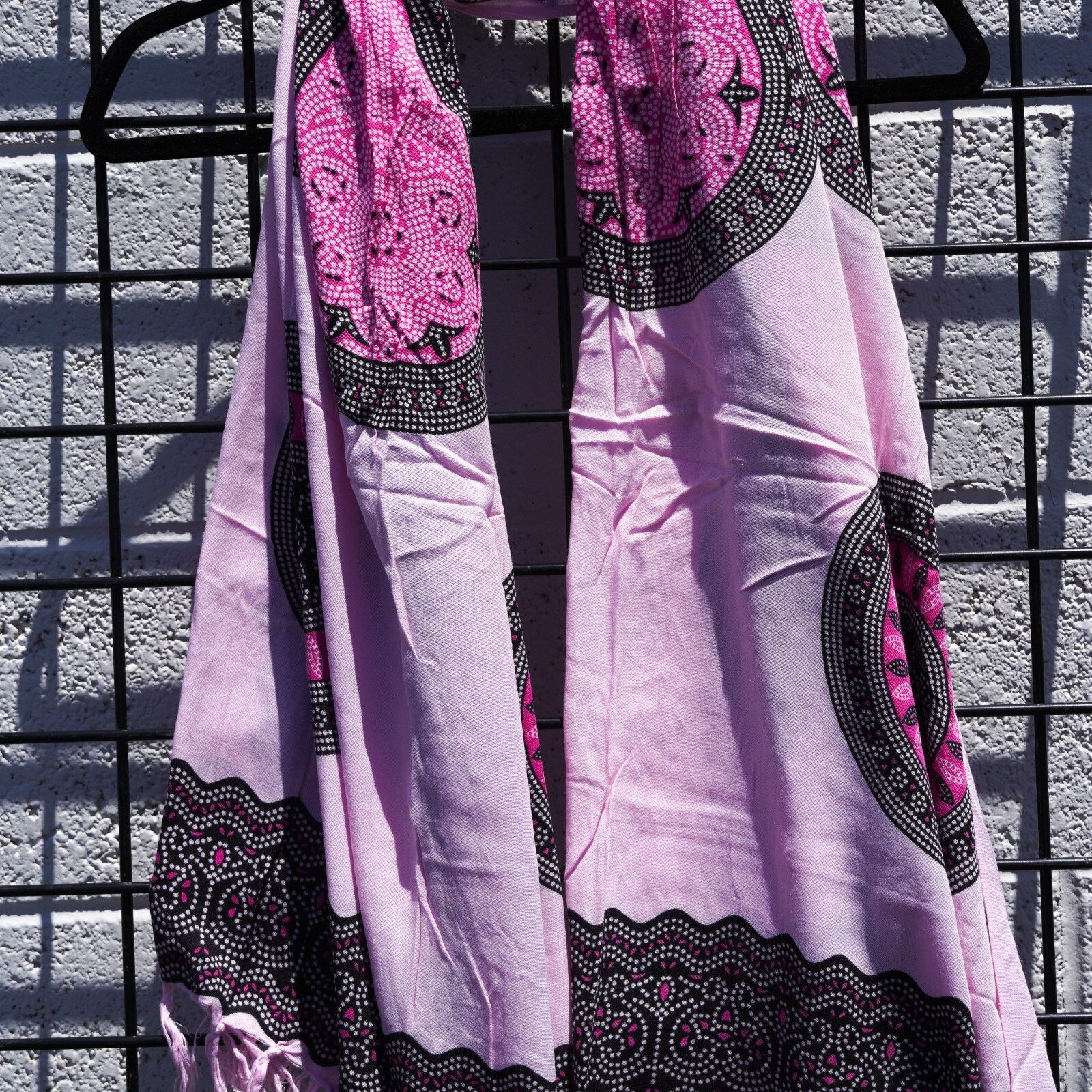 Other Pink Floral Mandala Pashmina Scarf Shawl Scarve Sarong 60x39 Size ONE SIZE - 3 Thumbnail
