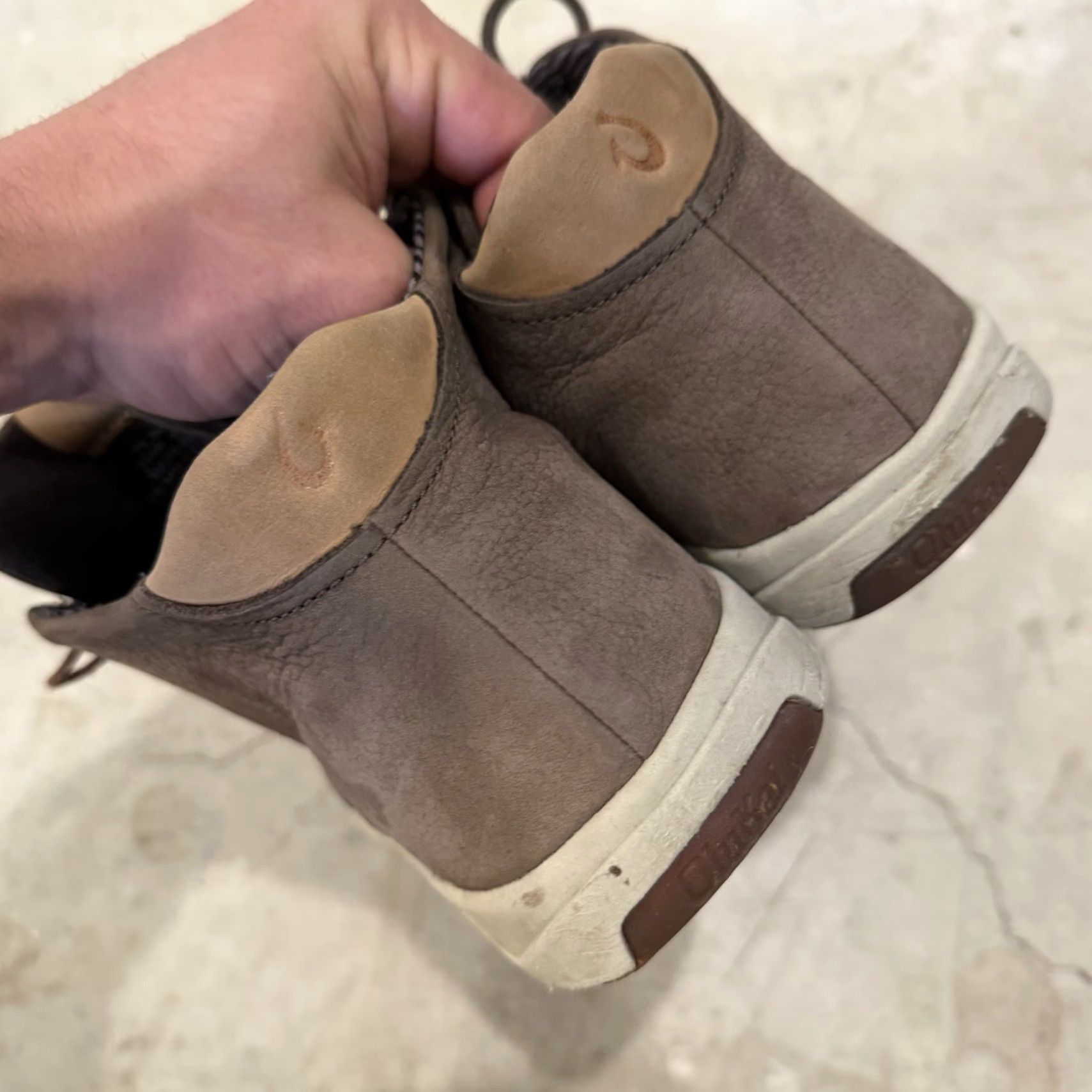 Olukai OluKai Boots Mens 10.5 Brown Nana Hele Shearling Leather Chukka 10449-6363 Size US 11 / EU 44 - 7 Thumbnail