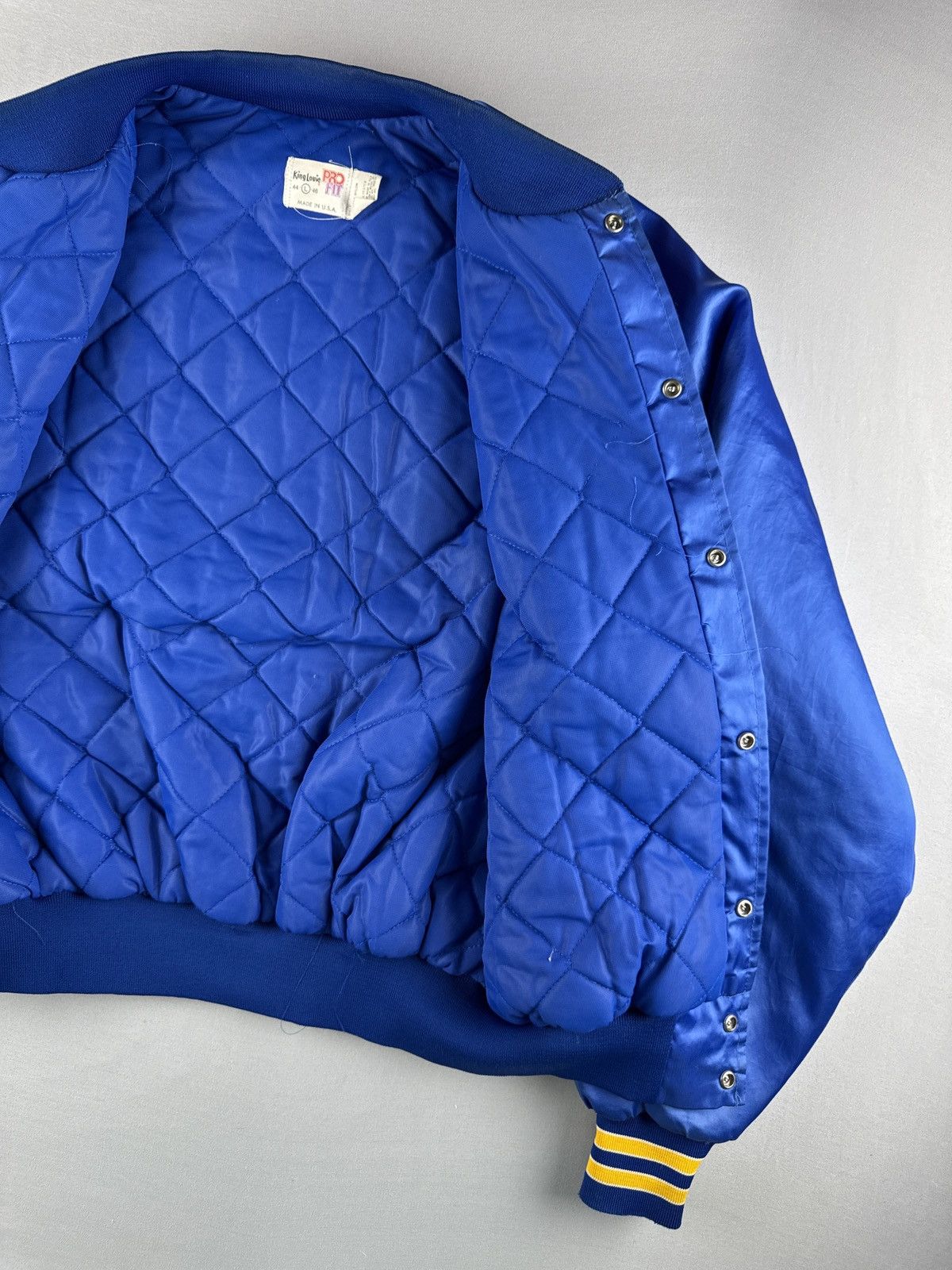 Vintage Vintage 80s King Louie Union Satin Jacket Eagle Flag USA L Size US L / EU 52-54 / 3 - 14 Thumbnail