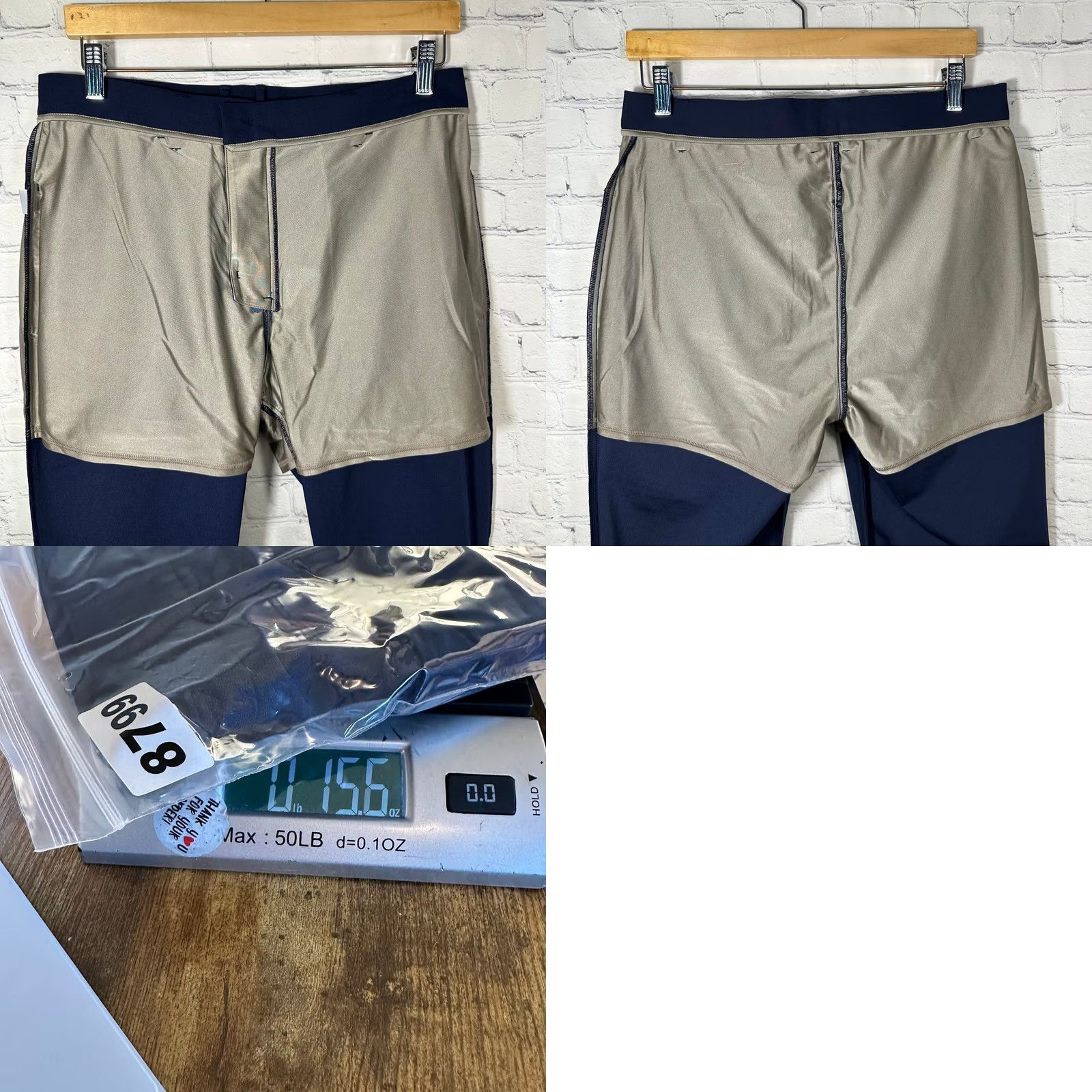 Vintage Lambs Faraday Mens Navy Blue EMF Radiation Shielding Chino Pants Size 32 Size US 32 / EU 48 - 8 Thumbnail