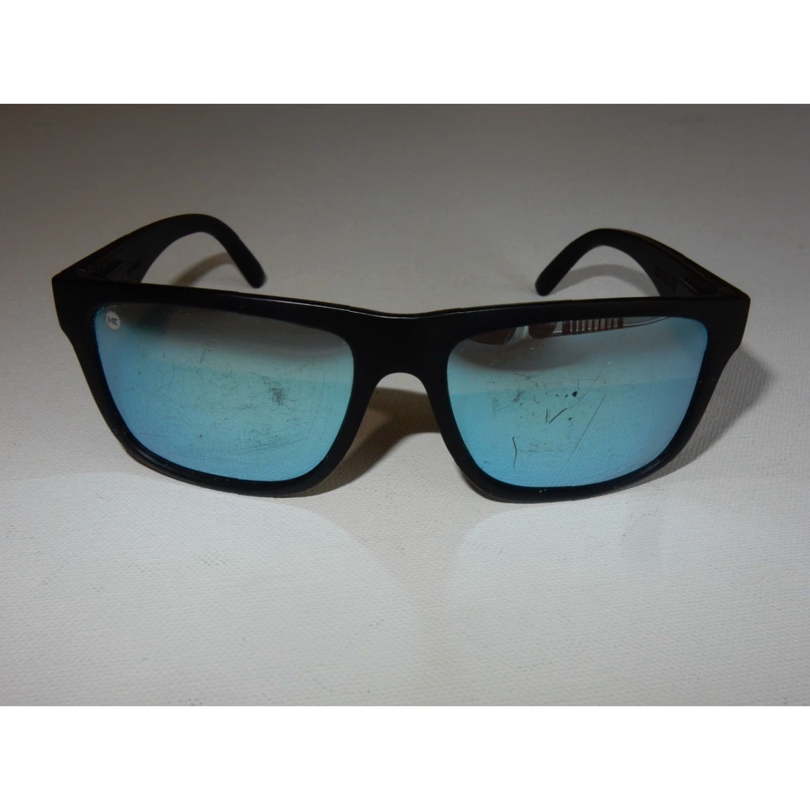 Vintage VINTAGE Knockaround Sunglasses Men Adult Black Blue 90s Scratched Lenses Torrey Pines Size ONE SIZE - 2 Thumbnail