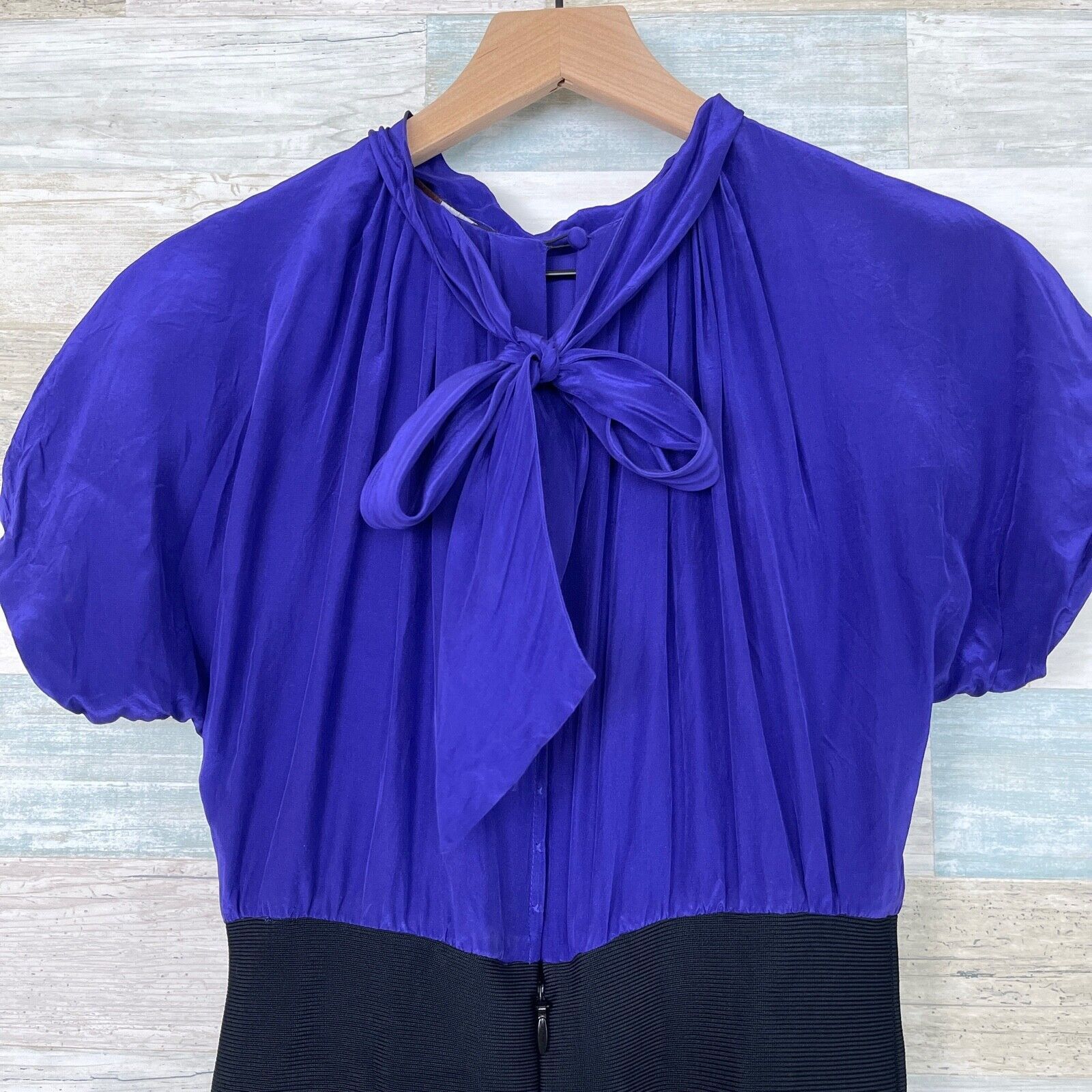 Other BCBGMaxAzria Silk Blouson Bandage Dress Purple Womens XS Size XS / US 0-2 / IT 36-38 - 4 Thumbnail