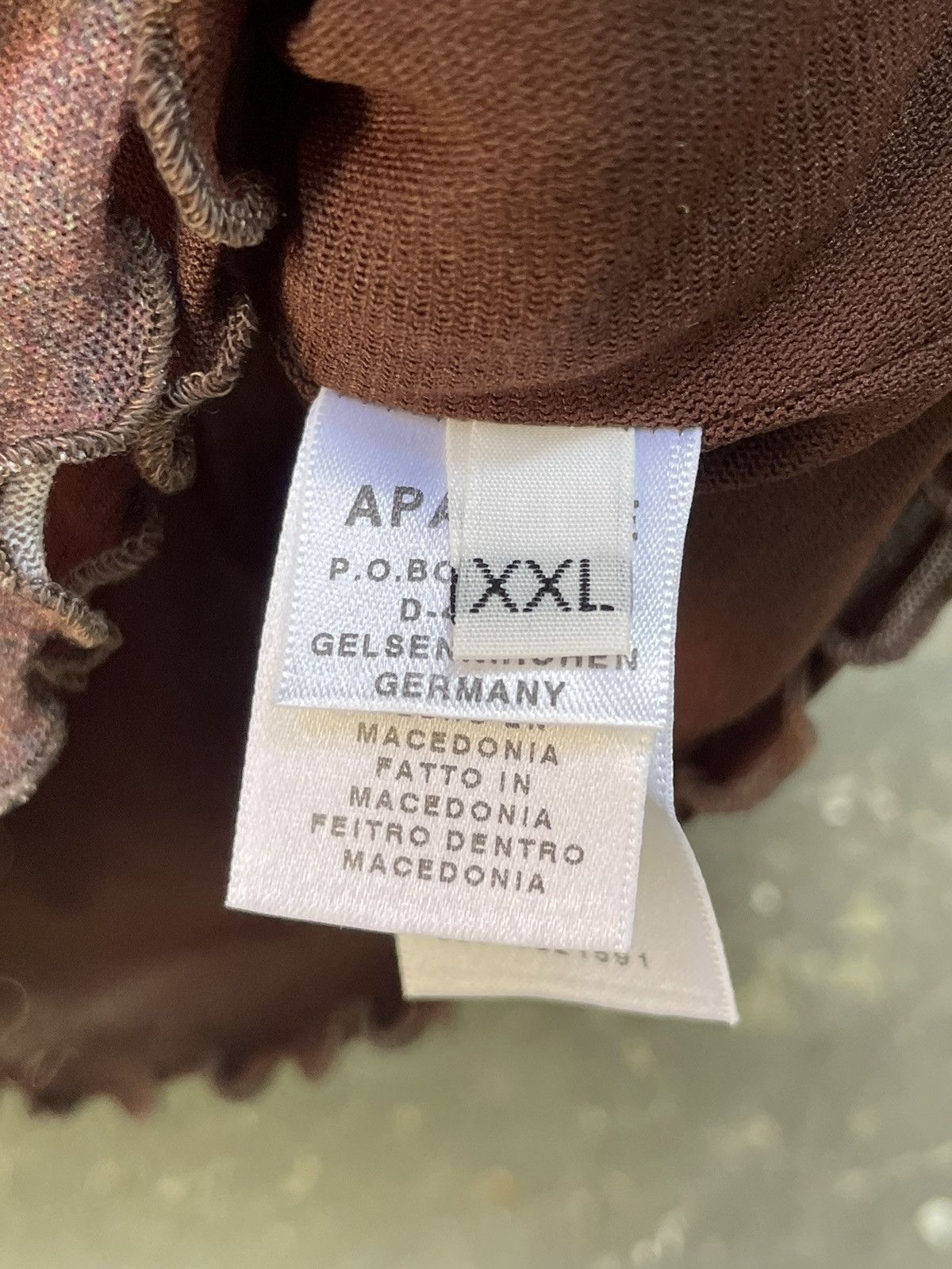 Japanese Brand Vintage Apanage Y2K 00’s Japanese Short Sleeve Tee RARE Size XL / US 12-14 / IT 48-50 - 8 Thumbnail