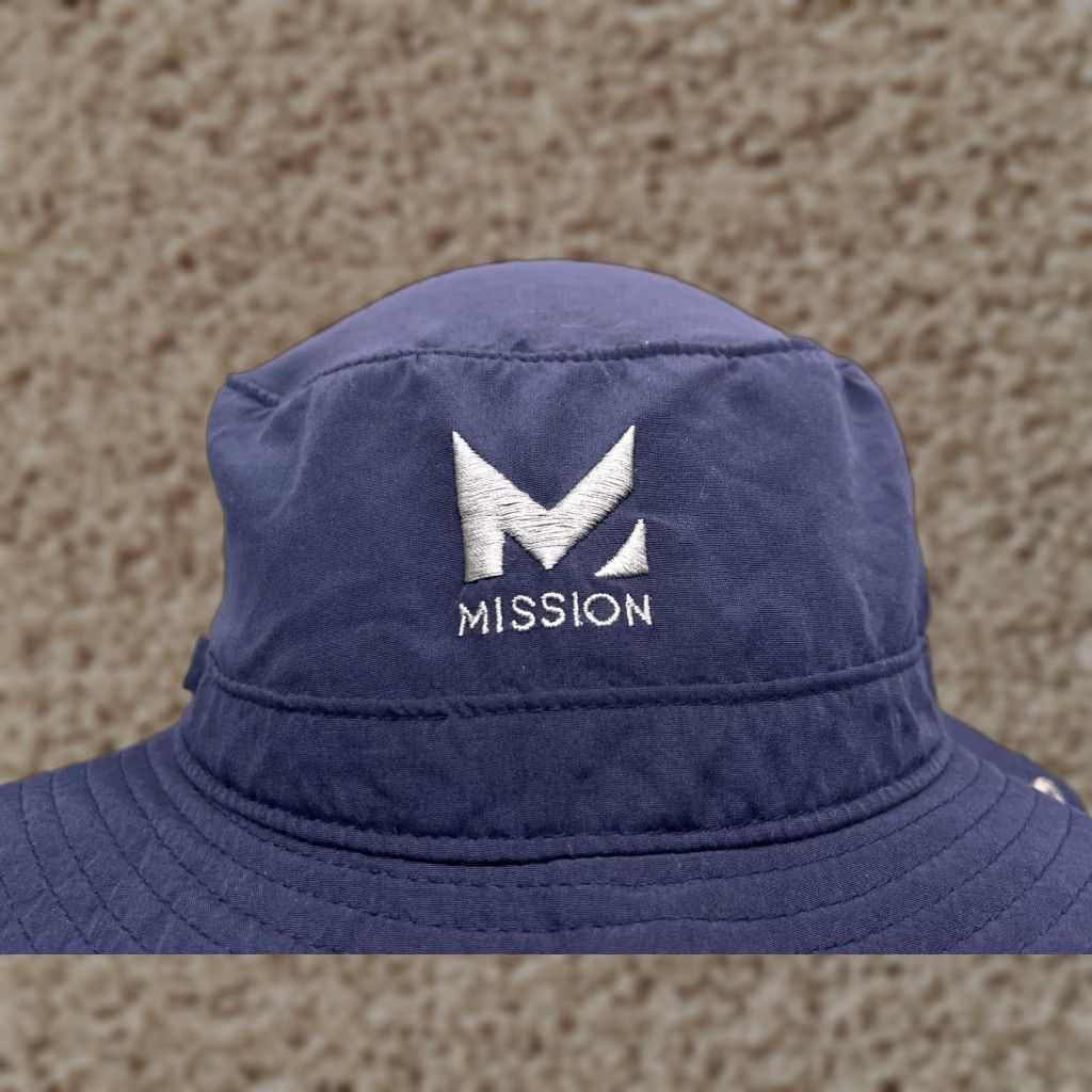 Commission Mission Bucket Hat Adult One Size Blue Camouflage Polyester Spandex Fish Hike Camp Size ONE SIZE - 1 Thumbnail
