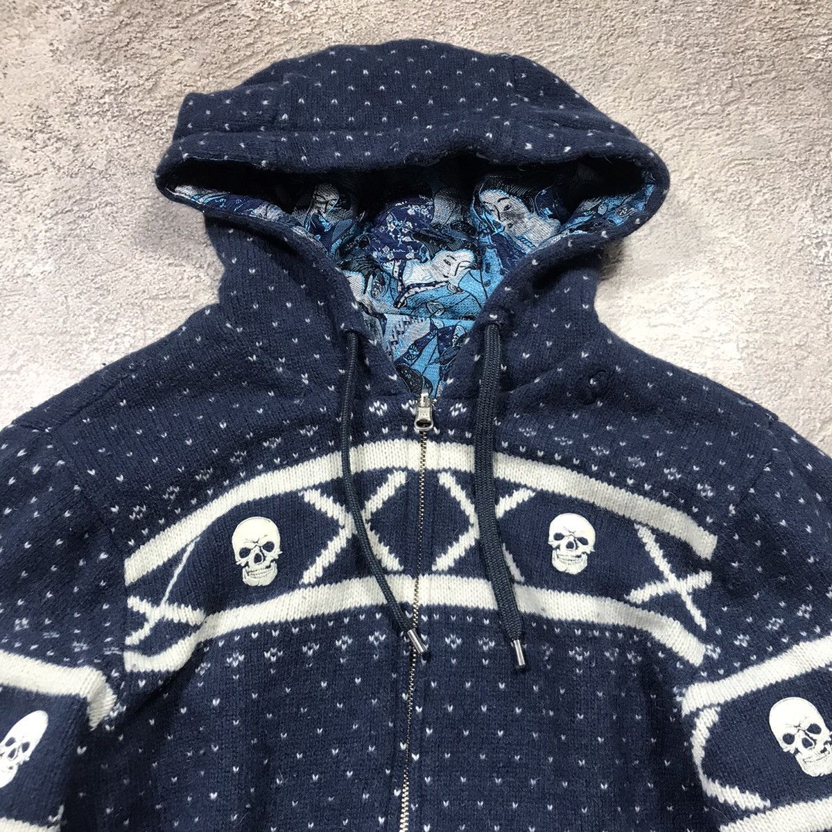 Vintage Vintage 90s Y2K All Over Print Quilted Hoodie Streetwear M Size M / US 6-8 / IT 42-44 - 7 Thumbnail