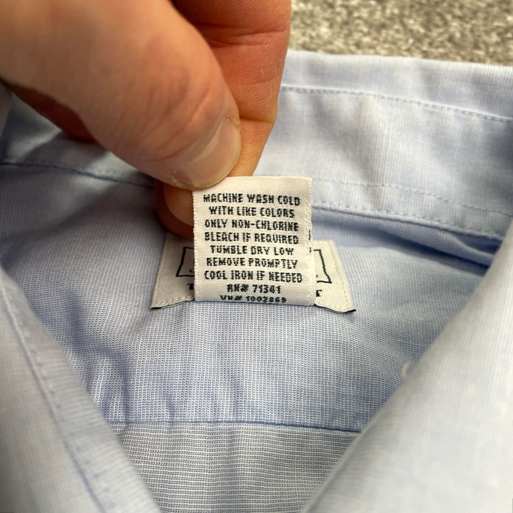 Vintage L.L. Bean Shirt Mens Large Blue Short Sleeve Pocket Work Cotton Traditional Fit Size US L / EU 52-54 / 3 - 7 Thumbnail