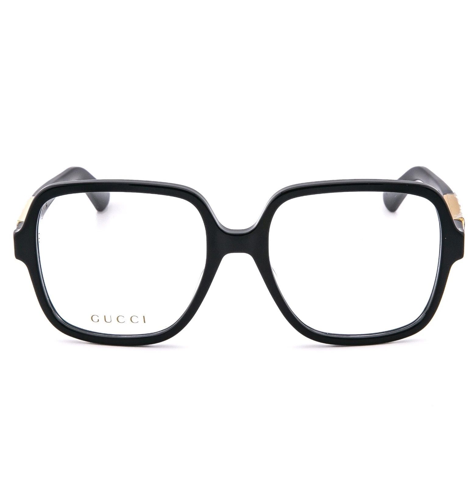 Gucci GUCCI GG1193O 1193 Black Gold Logo Bold Eyeglass 001 Size ONE SIZE - 7 Thumbnail