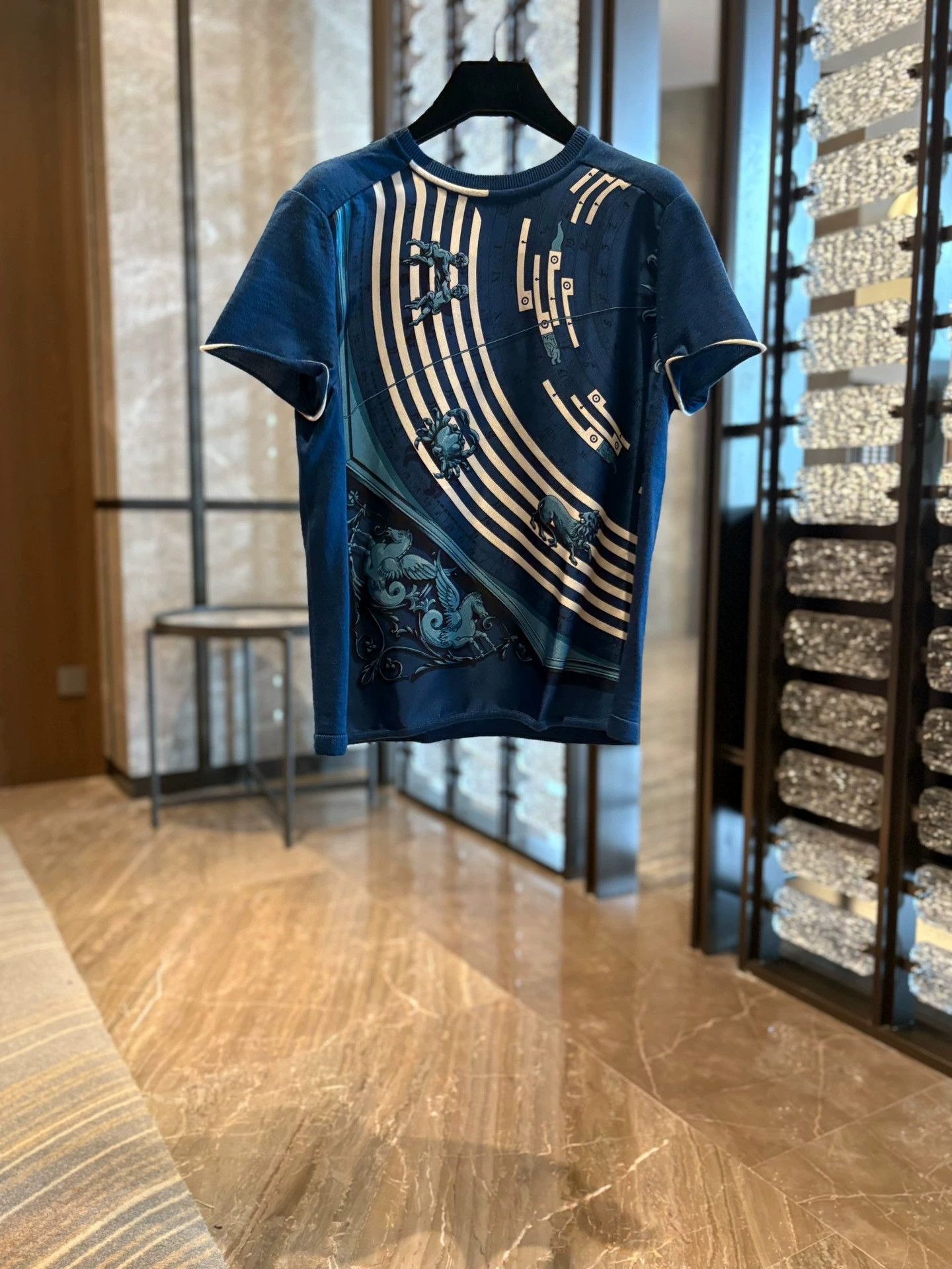 Hermes Silk Cashmere Constellation T-shirt - dmc