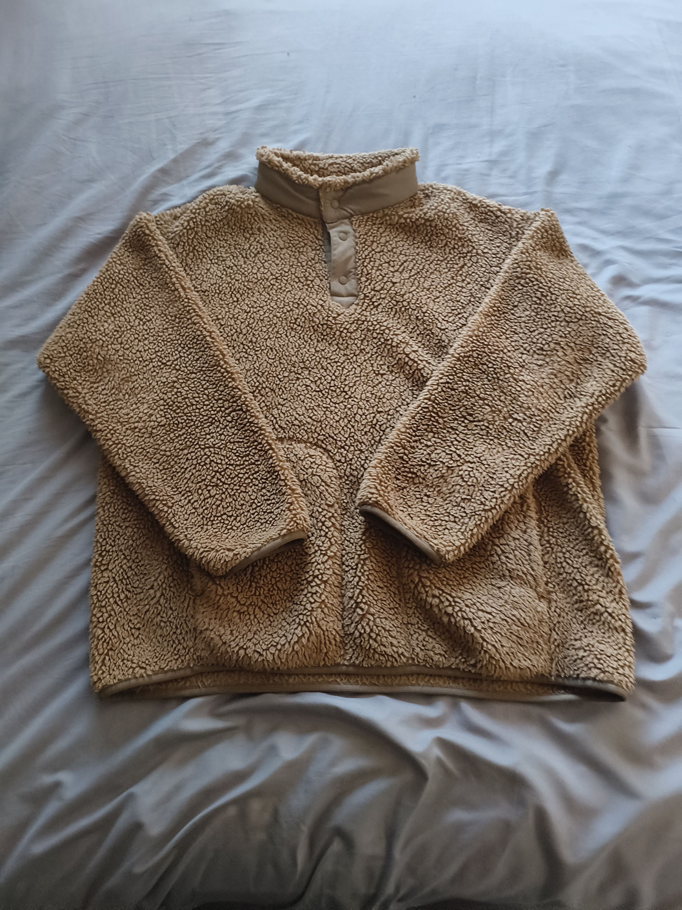 White Mountaineering Uniqlo x White Mountaineering Fleece Jacket in Camel Brown Size US L / EU 52-54 / 3 - 2 Thumbnail