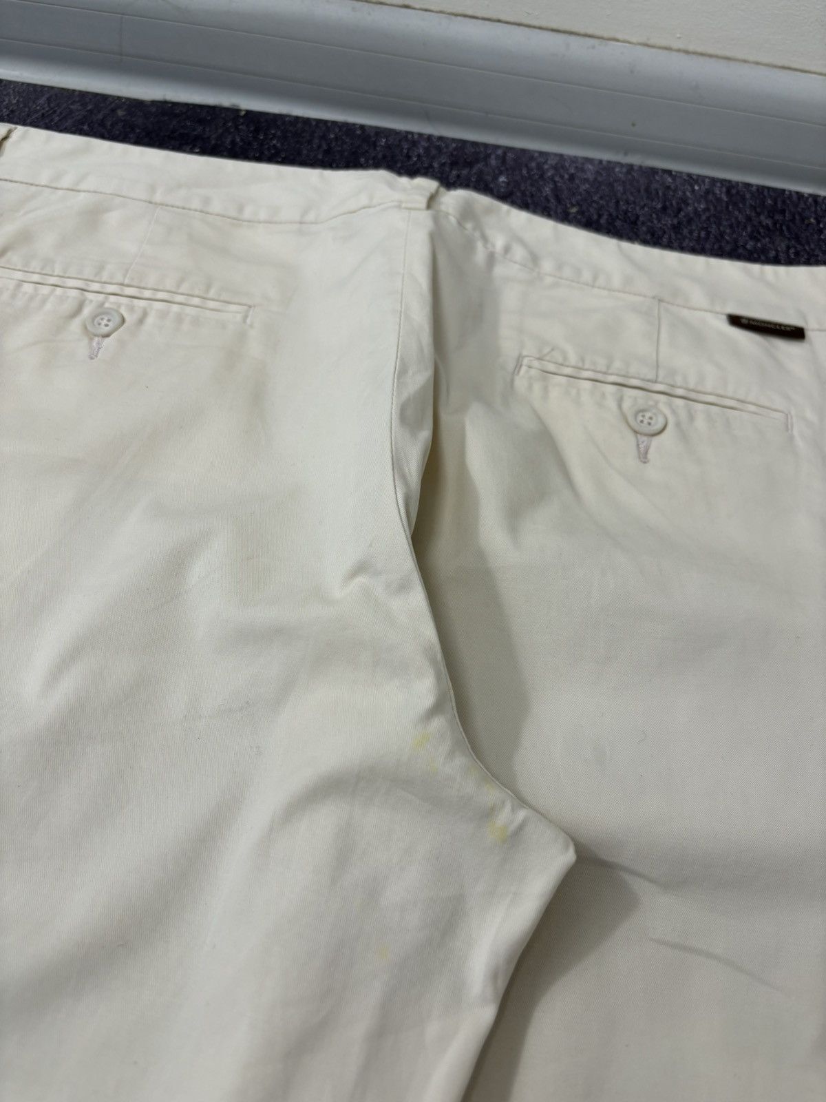 Moncler Vintage Moncler Women’s Straight Fit Cream Pants Trousers Size 34" / US 12 / IT 48 - 20 Thumbnail