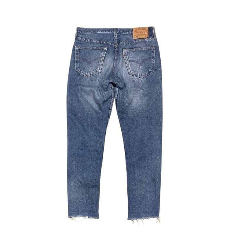 Levi's Vintage Levis 501 Blue Jeans Distressed Nice Design Size US 33 - 5 Thumbnail