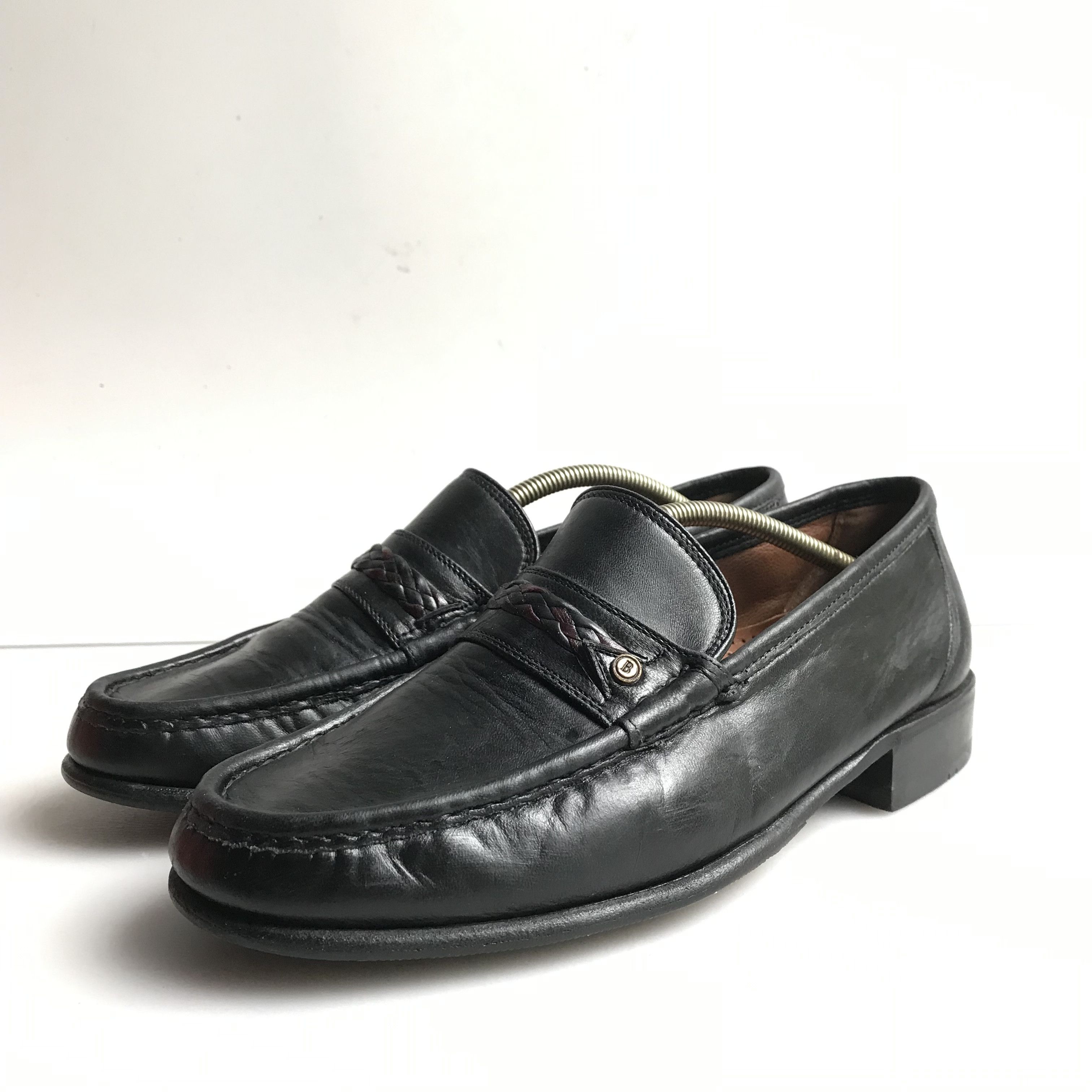 Vintage Vintage Italian Black Penny Loafers Adrian Tassle Bettaccini Size US 6 / EU 39 - 4 Thumbnail