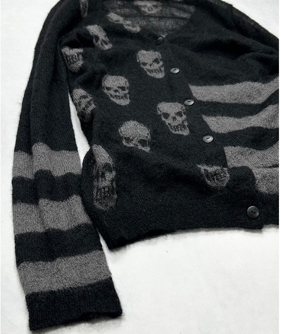 Hysteric Glamour 00s [Archive] Hysteric Glamour Skull Mohair Cardigan Size US XXS / EU 40 - 4 Thumbnail