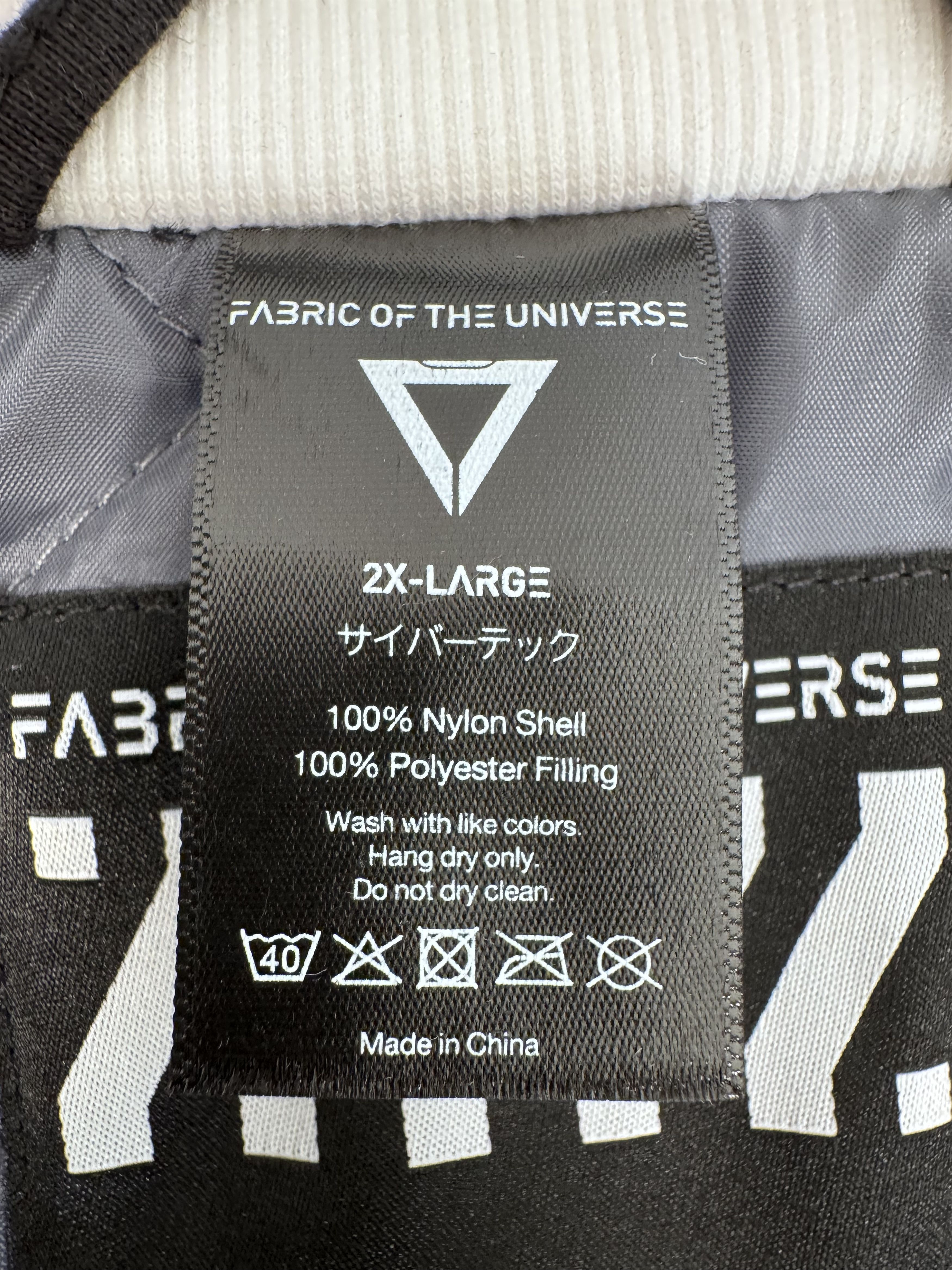 Other Fabric of the Universe Y-2050 White Cropped Bomber Jacket Size US XXL / EU 58 / 5 - 10 Thumbnail