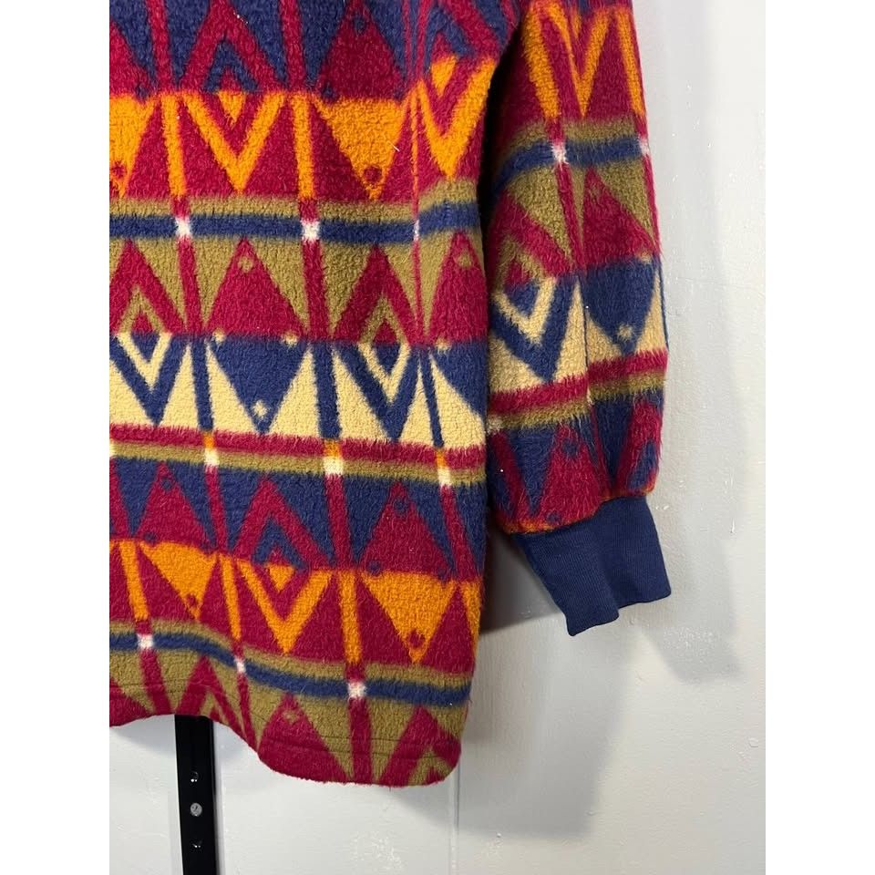 Other Vintage Aztec Fleece Mock Neck Sweatshirt pullover made USA Size US S / EU 44-46 / 1 - 3 Thumbnail