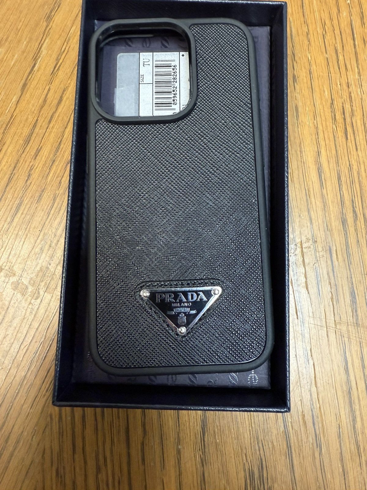Prada Prada Saffiano leather cover for iPhone 15 Pro Size ONE SIZE - 4 Thumbnail