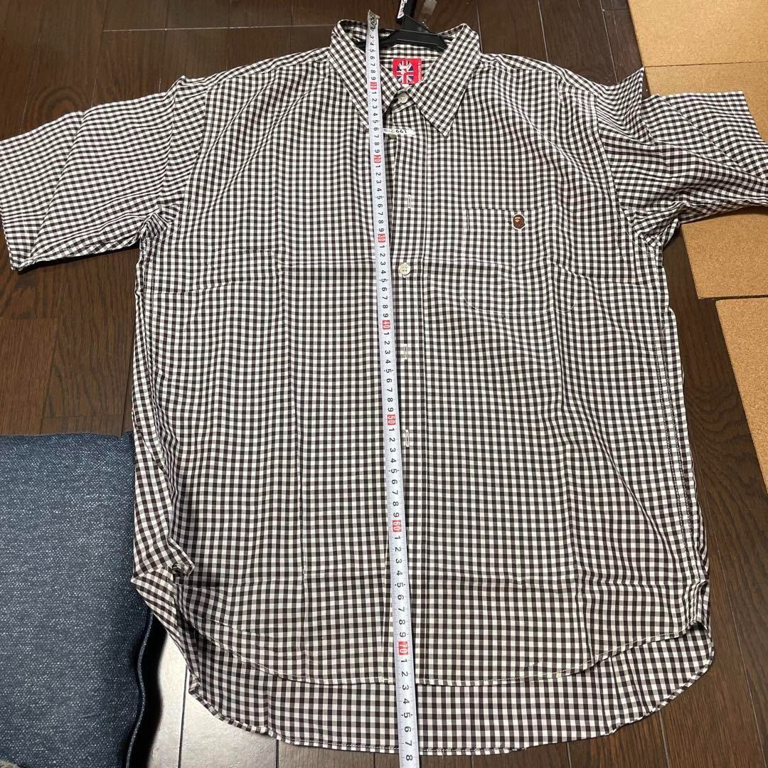 Bape A BATHING APE 90s-00s Checkered Short Sleeve Shirt Size US L / EU 52-54 / 3 - 6 Thumbnail