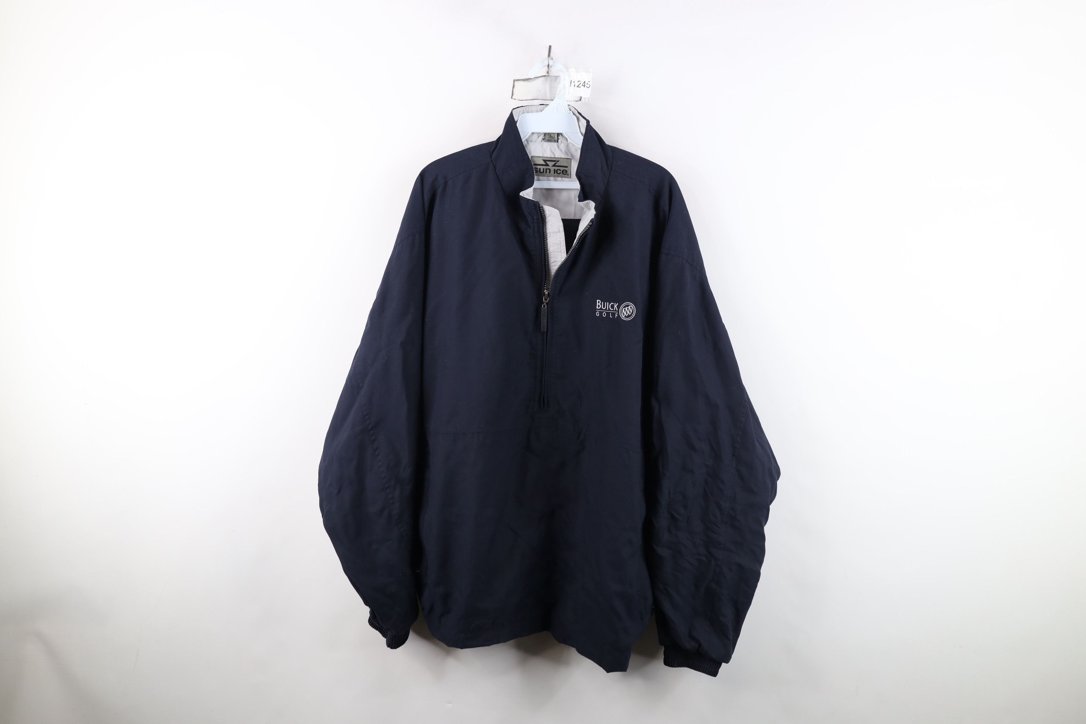 Vintage Vintage 90s Sunice Buick Golf Car Half Zip Rain Wind Jacket Size US L / EU 52-54 / 3 - 1 Thumbnail