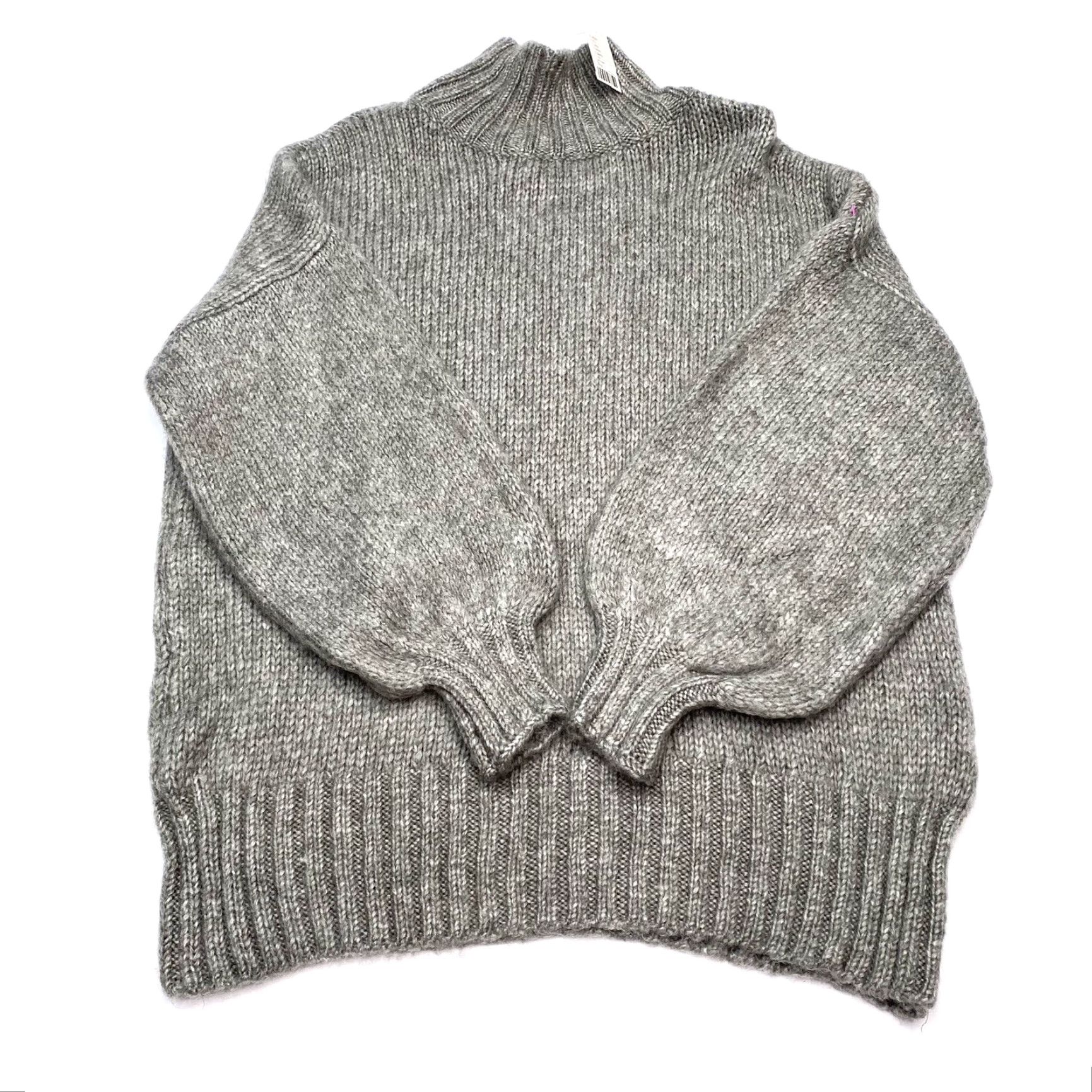 Urban Outfitters Urban Outfitters Sweater Womens M Gray Mock Neck Pullover Casual Regular Knit Logo 79% Acrylic 21% Polyester Size M / US 6-8 / IT 42-44 - 2 Thumbnail