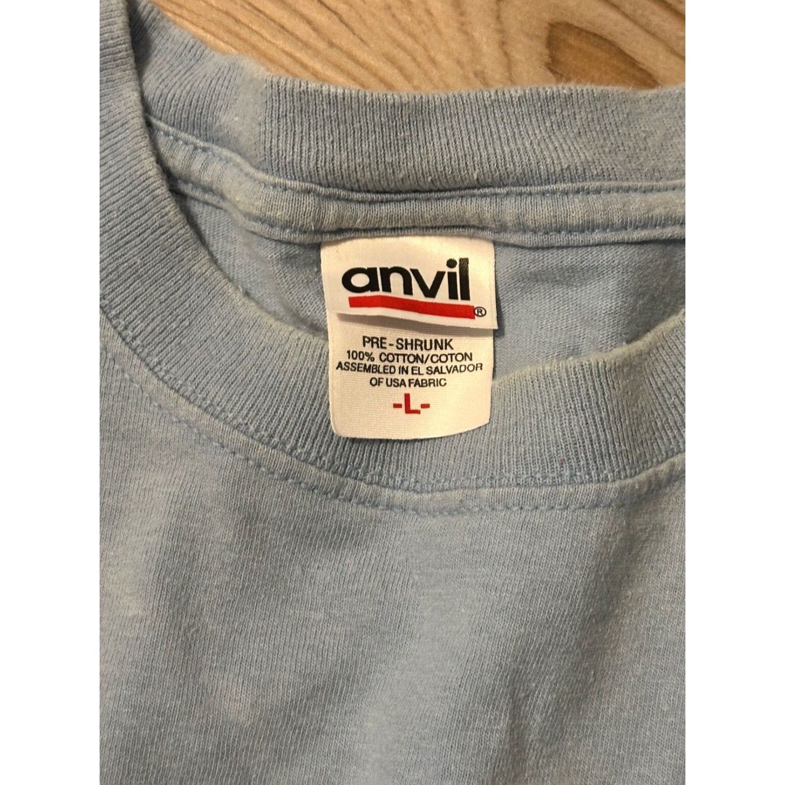 Anvil Anvil Denver USA Graphic Print T-Shirt Unisex Large Blue Cotton Jersey Size US L / EU 52-54 / 3 - 3 Thumbnail