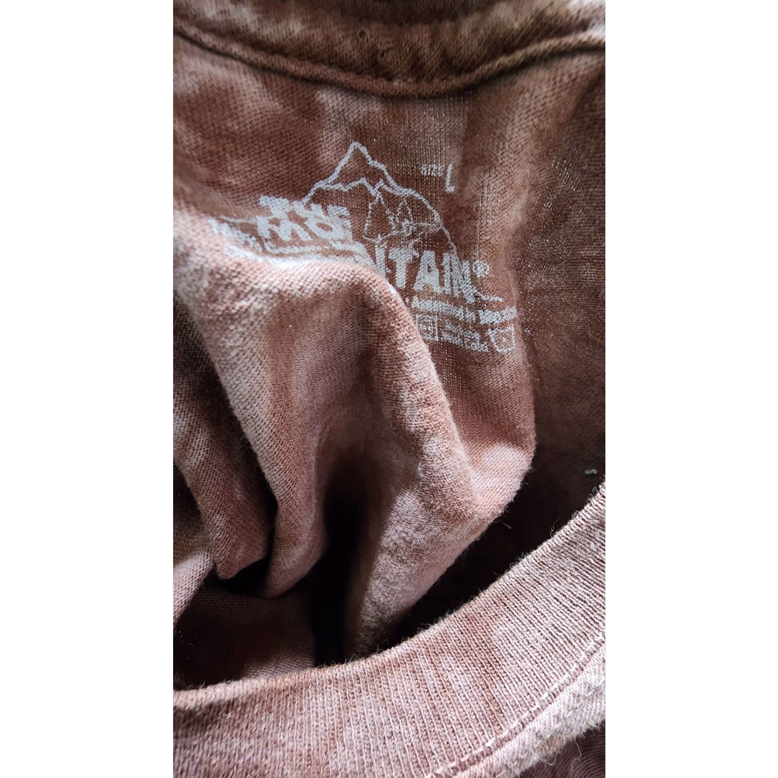 The Mountain The Mountain Peace Doves Sign T-Shirt Niagara Falls Mens L Brown Crew Neck Cotton Graphic Tee Unisex Adults Size US L / EU 52-54 / 3 - 5 Thumbnail