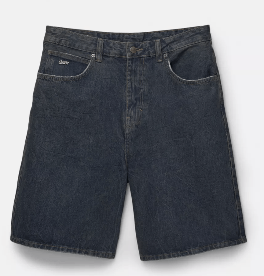 Pull & Bear Loose baggy denim Bermuda shorts Size US 28 / EU 44 - 2 Thumbnail