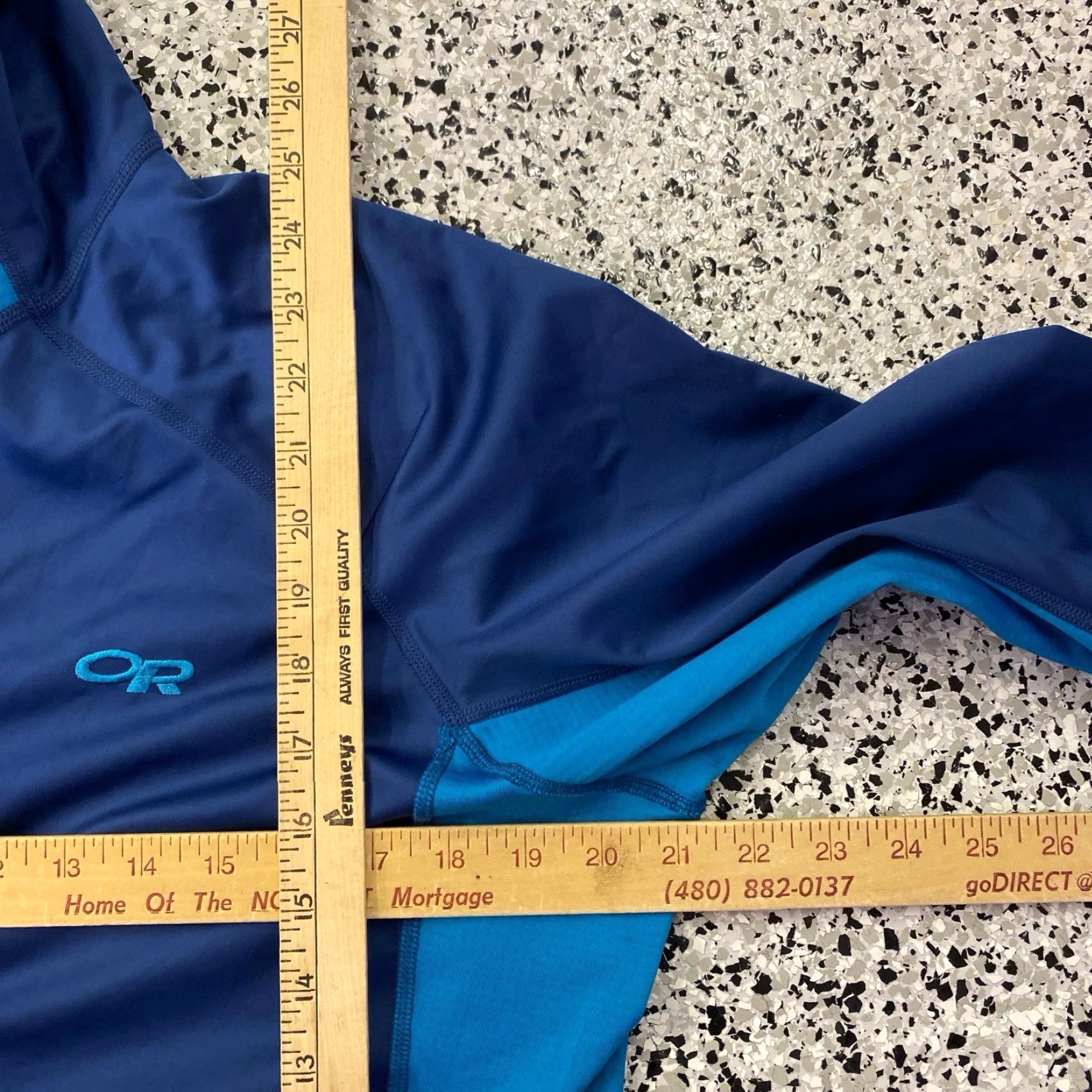 Outdoor Research Outdoor Research Hoodie Jacket Womens Large Blue Lightweight Jacket Hooded Softshell Mid-Length Size L / US 10 / IT 46 - 3 Thumbnail