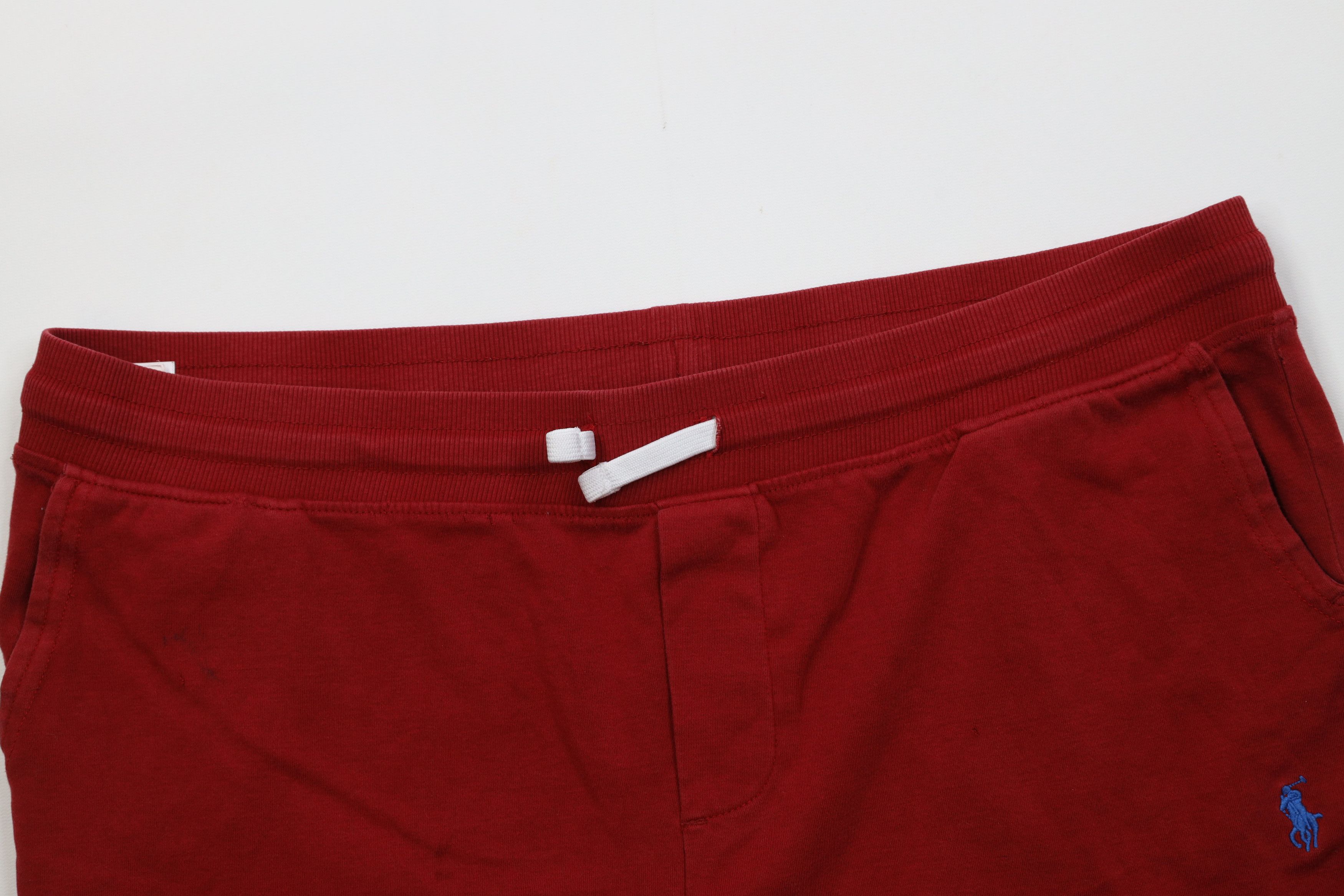 Polo Ralph Lauren Vintage Y2K Ralph Lauren Above Knee Knit Shorts Red Size US 38 / EU 54 - 2 Thumbnail