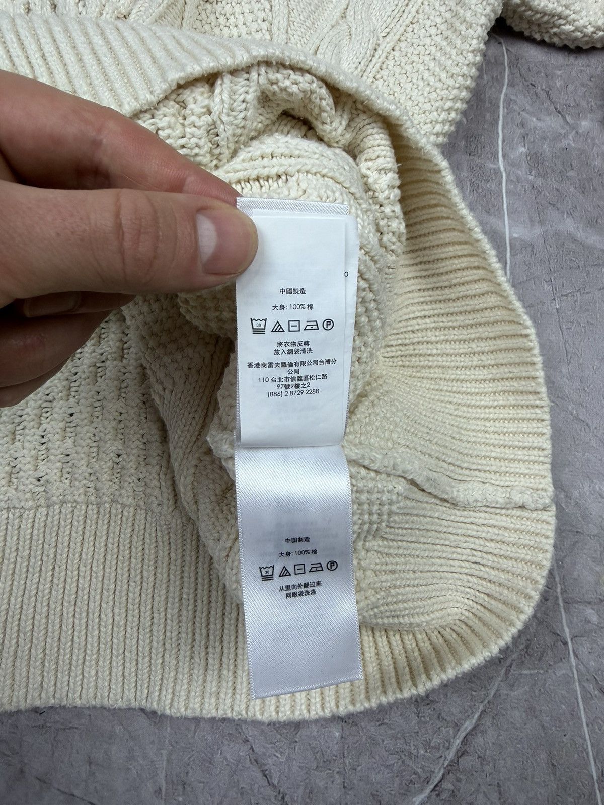Polo Ralph Lauren Polo Ralph Lauren Heavyweight Cable Knit Cotton Sweater Size US M / EU 48-50 / 2 - 9 Thumbnail