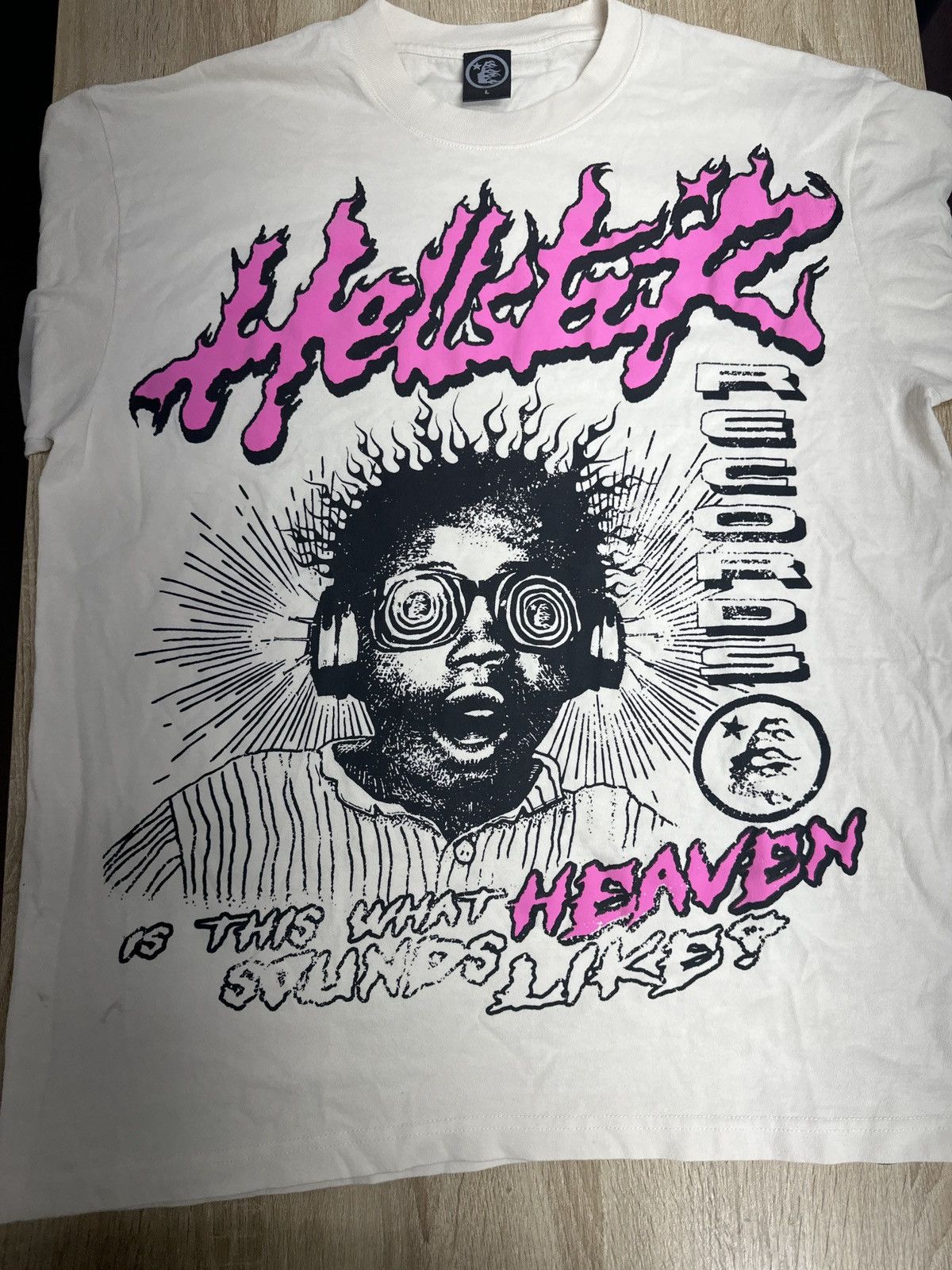 HELLSTAR brand new hellstar Heaven sounds like tee size Large Size US L / EU 52-54 / 3 - 1 Thumbnail