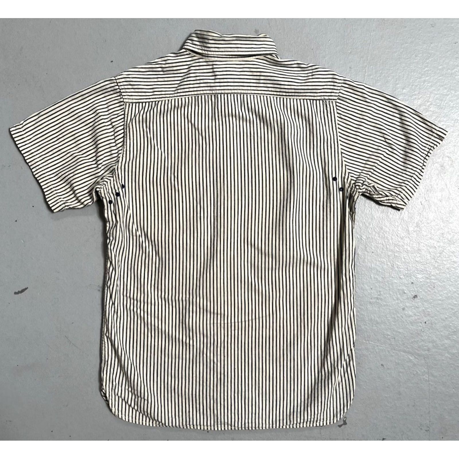 Vintage The Real McCoys Hickory Stripe Selvedge Work Shirt - Unisex Adult (XS-S) 50s/40s Military Workwear 14 Size US S / EU 44-46 / 1 - 7 Thumbnail