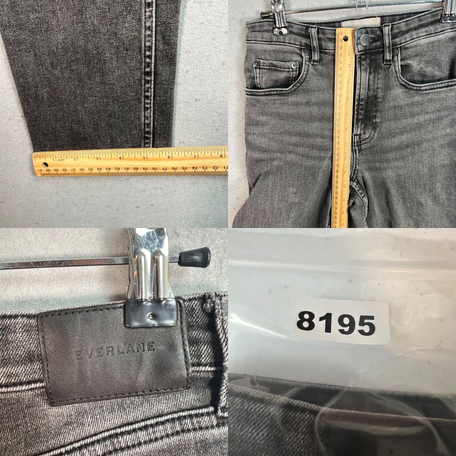 Everlane Everlane Jeans Ankle Gray High Rise Straight Size 25 Denim Womens Size 42" / US 20 - 8 Thumbnail