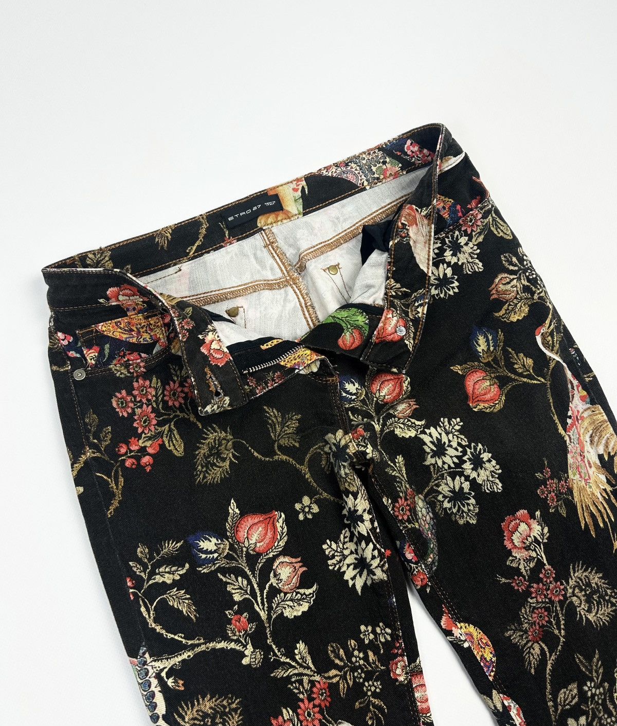 Etro ETRO Milano womens Tiger & Floral Print Pants Size 27" / US 4 / IT 40 - 5 Thumbnail