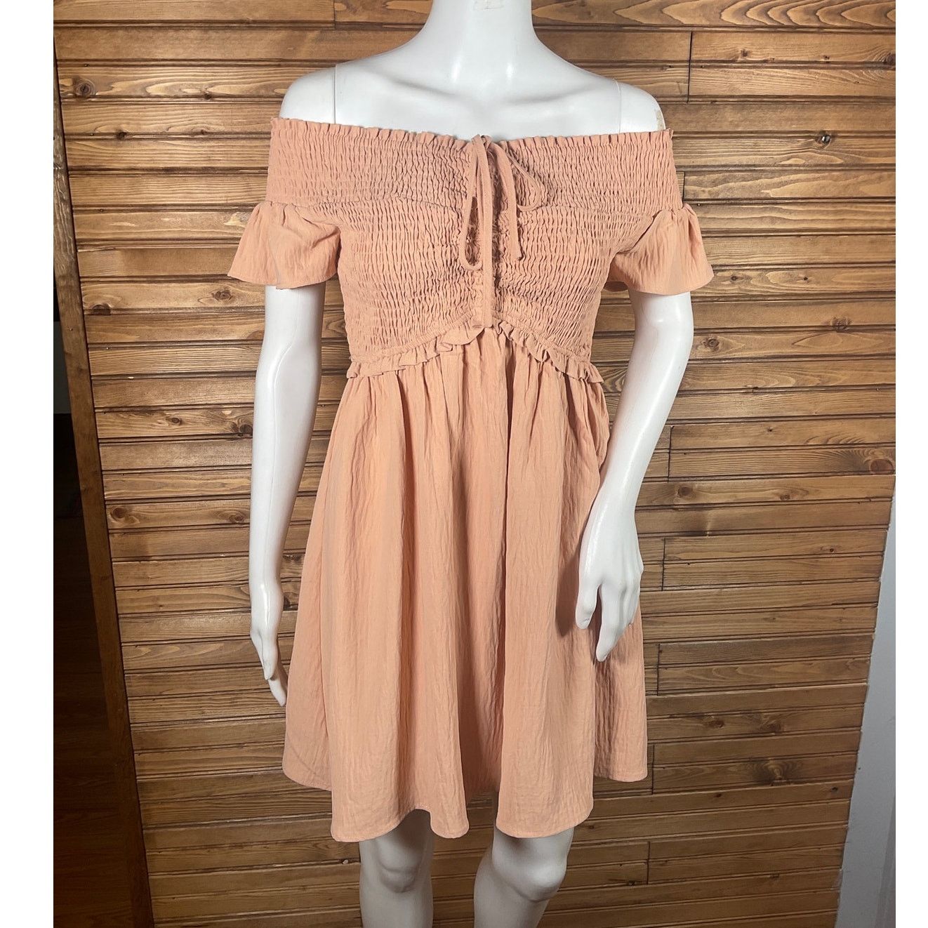 Other Altar'd State Small Peach Baby Doll Dress Summer Dress Smock Size S / US 4 / IT 40 - 3 Thumbnail