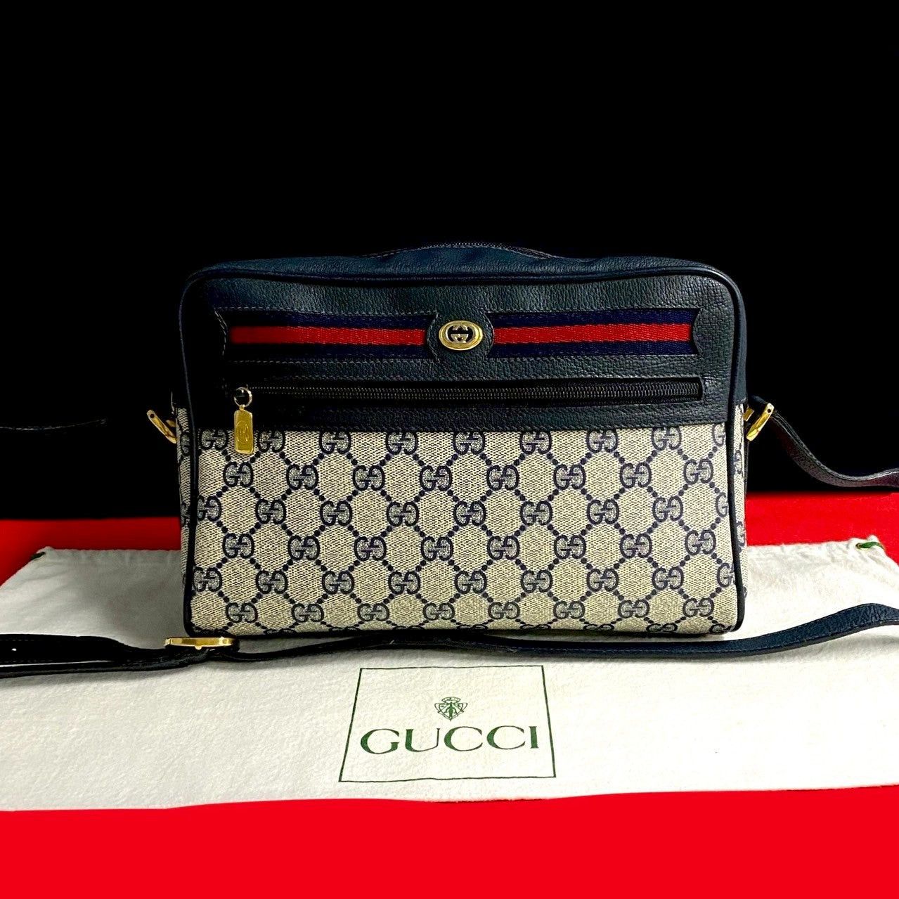 Gucci Gucci Shoulder Bag Blue Leather Size ONE SIZE - 1 Thumbnail