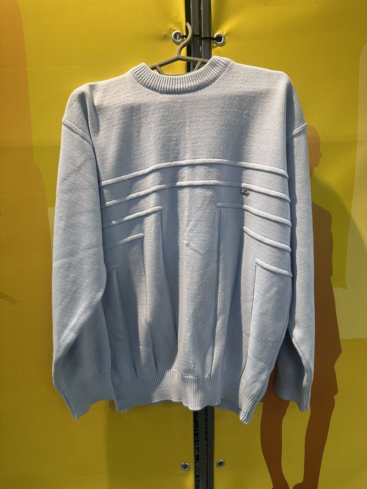 Other × Vintage Vintage Lacoste sweater blue size L logo knitted Size US L / EU 52-54 / 3 - 3 Thumbnail