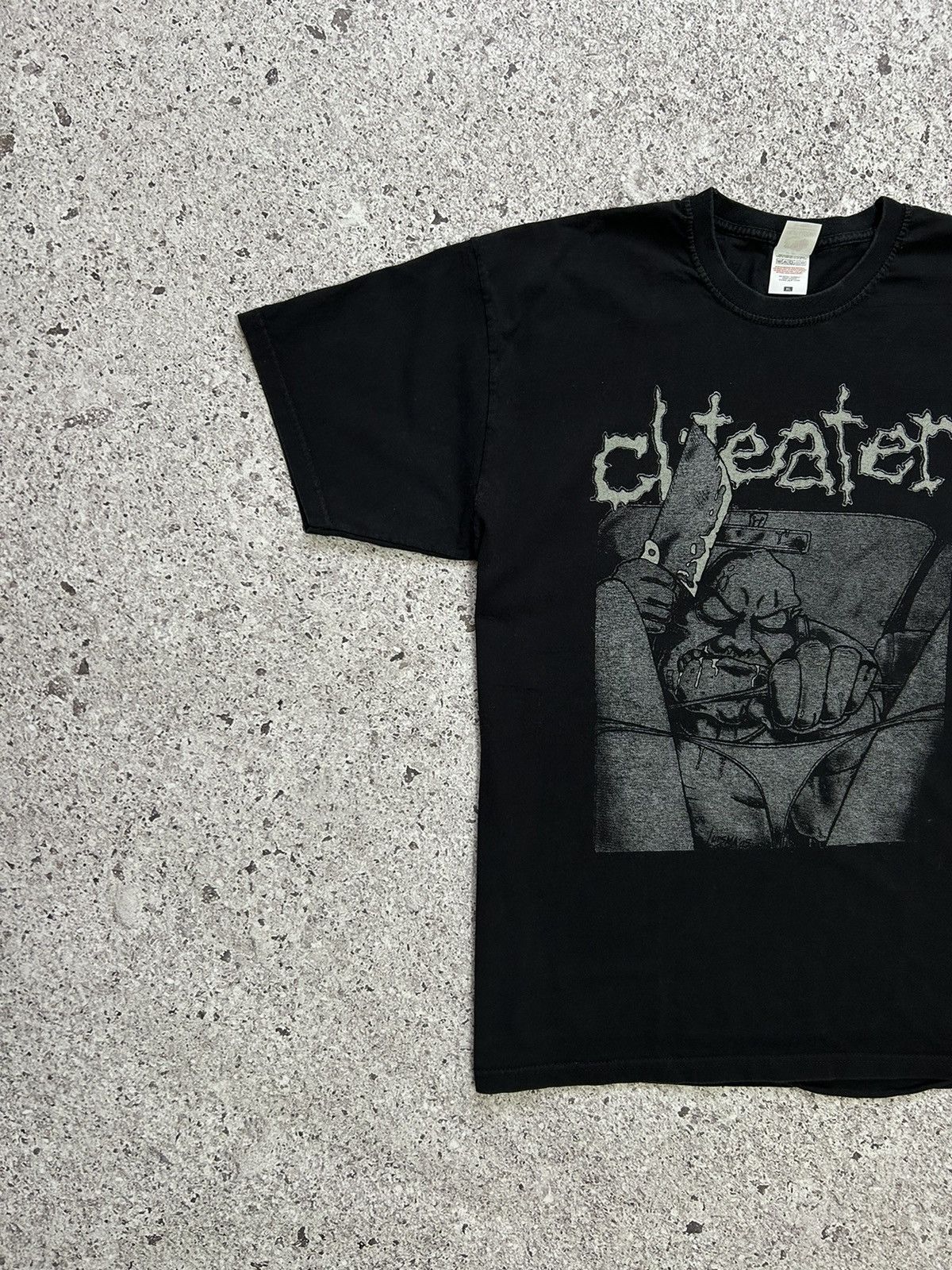 Band Tees × Vintage Vintage 00s Cliteater For Those About To Eat Clit T-Shirt Size US XL / EU 56 / 4 - 4 Thumbnail