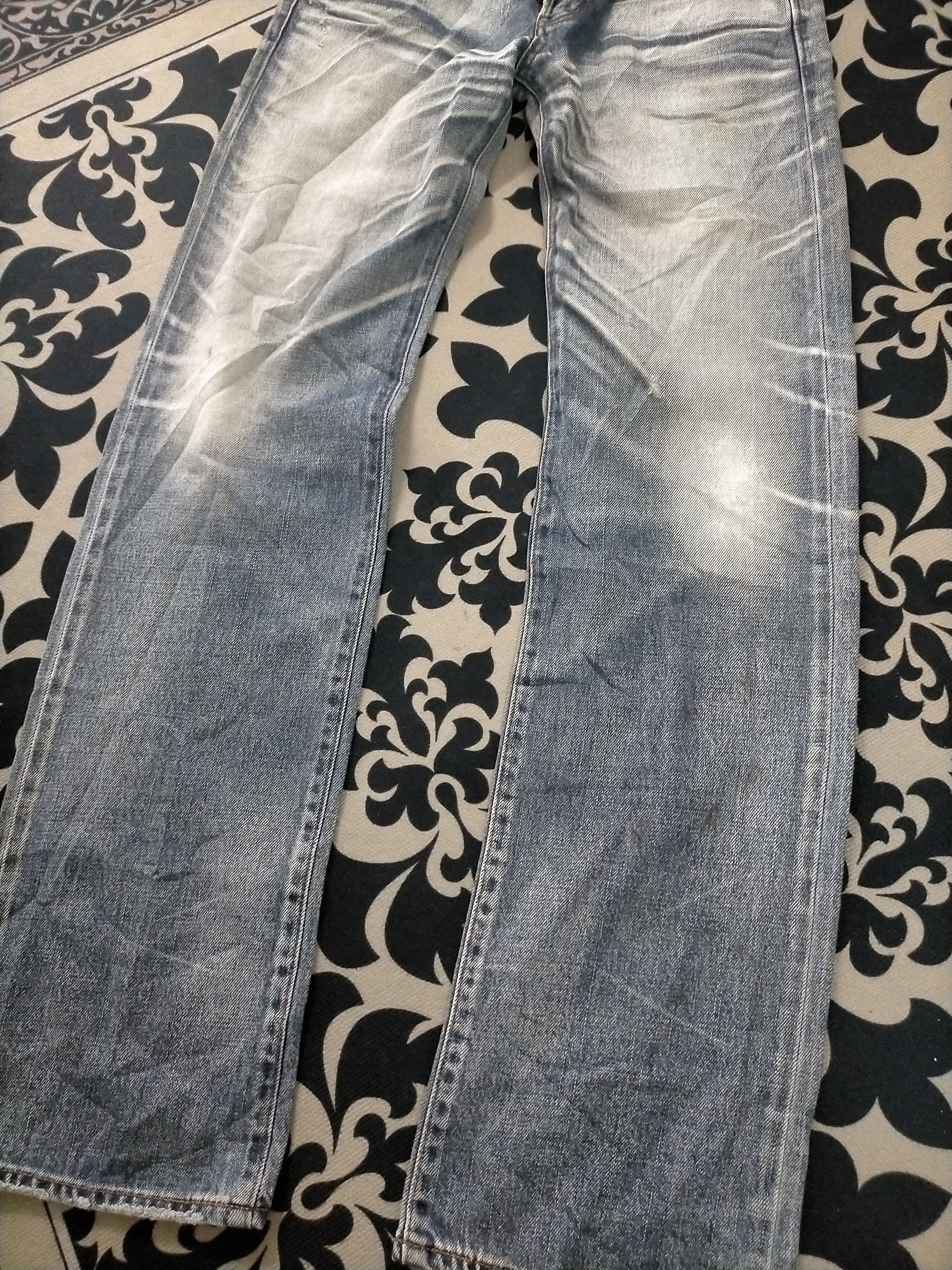 14th Addiction × If Six Was Nine × Japanese Brand 🔥 Mudwash Distressed Stunning Lure Selvedge Jeans Size US 28 / EU 44 - 5 Thumbnail