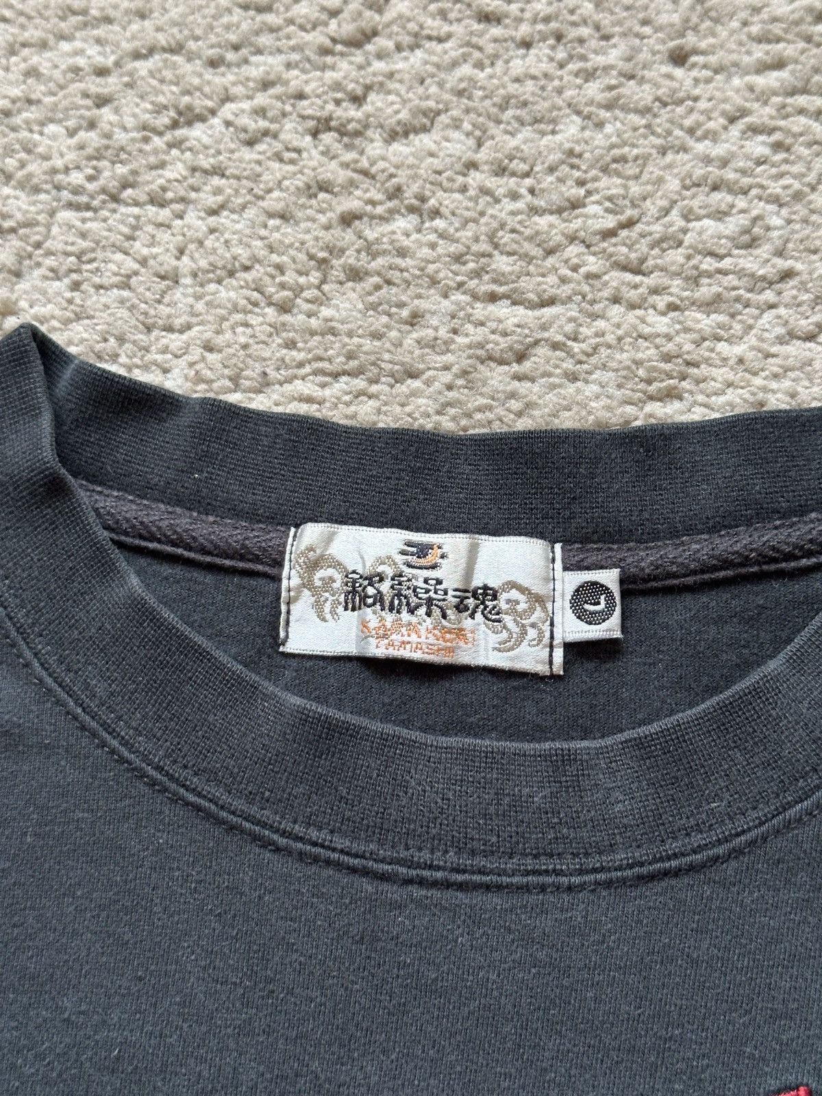 Karakuri Tamashii 1990s Vintage Karakuri Tamashi Soul Eagle Embroidered Tshirt Size US L / EU 52-54 / 3 - 6 Thumbnail