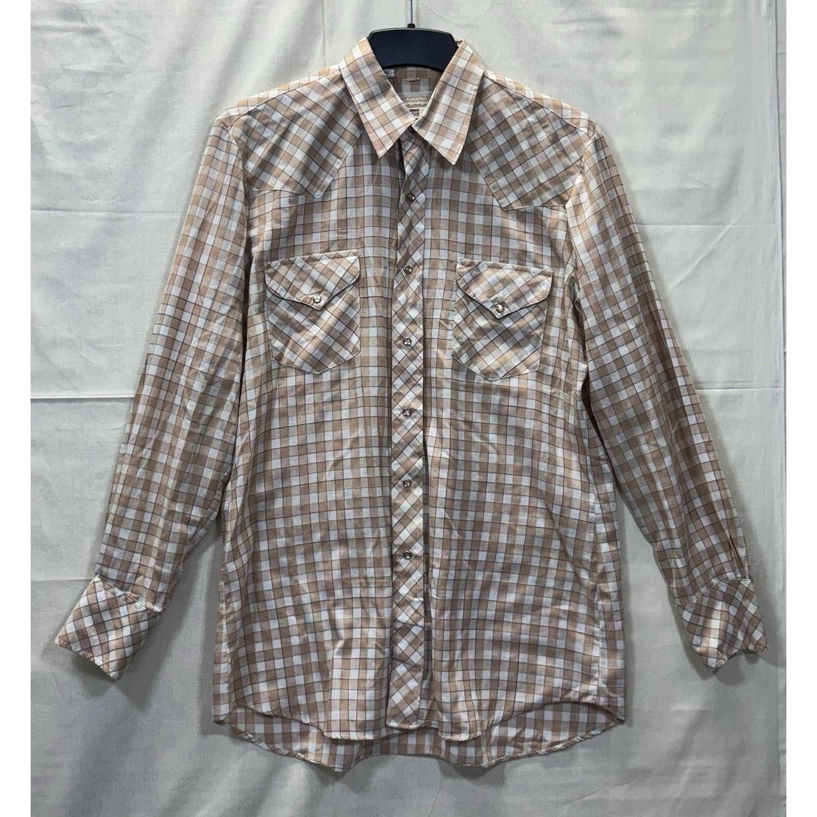 The Unbranded Brand Vintage Montgomery Ward Western Pearl Snap Shirt Men’s 16.5 Size US L / EU 52-54 / 3 - 1 Thumbnail