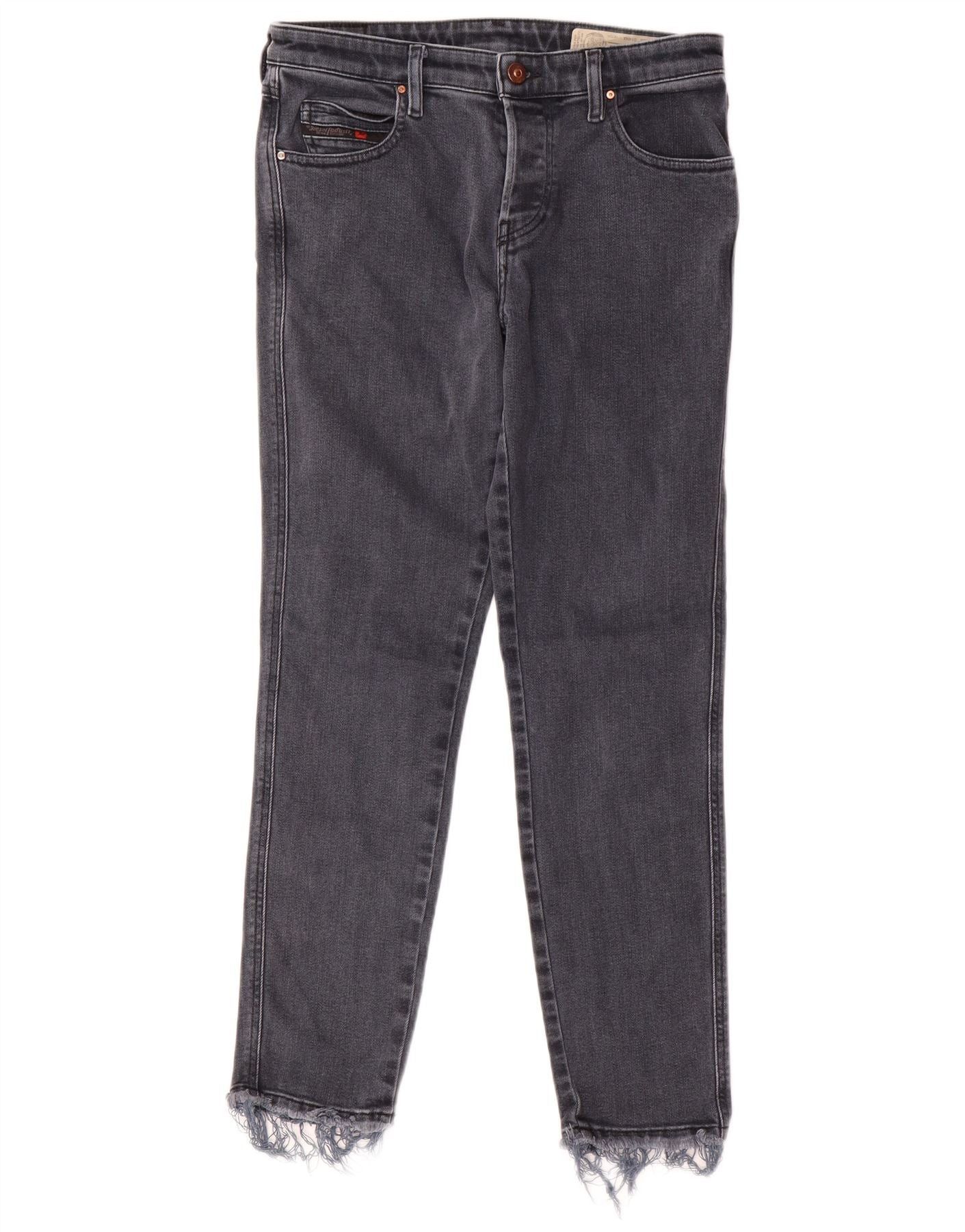 Diesel Womens Babhila Slim Skinny Jeans W28 L28 Blue Cotton Size 42" / US 20 - 1 Thumbnail