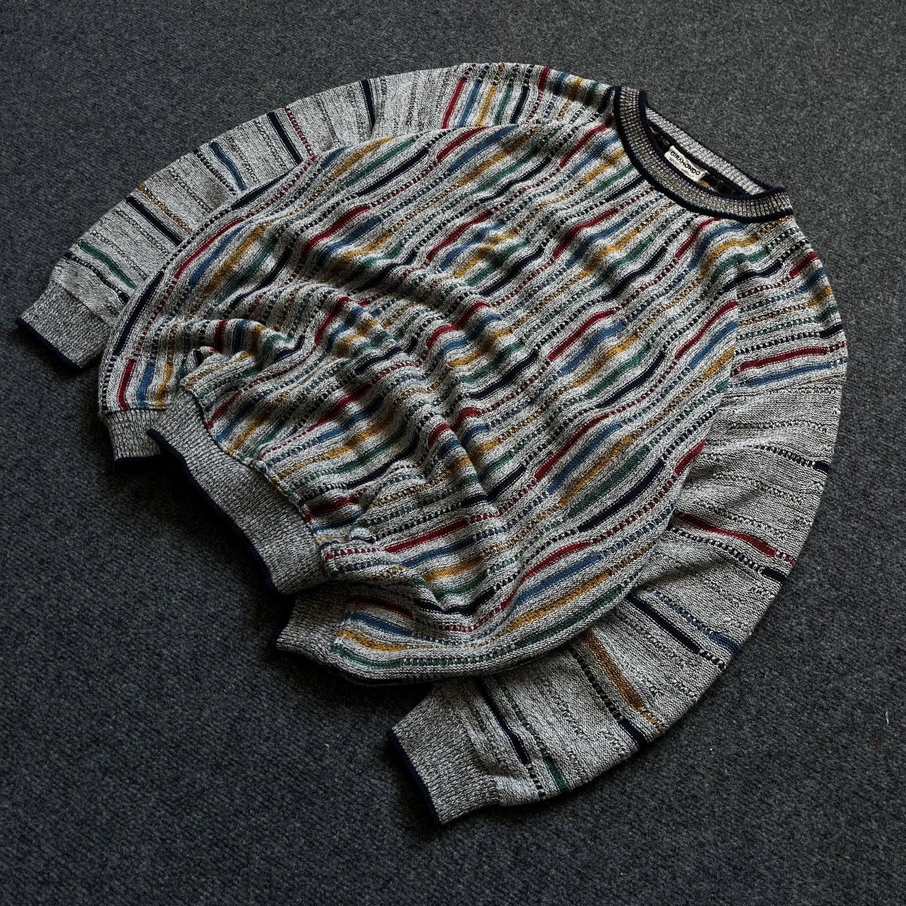 Aran Isles Knitwear VTG Knit Sweater Giramondo Size L Y2K 00s USA Hype Trend Size US L / EU 52-54 / 3 - 1 Thumbnail