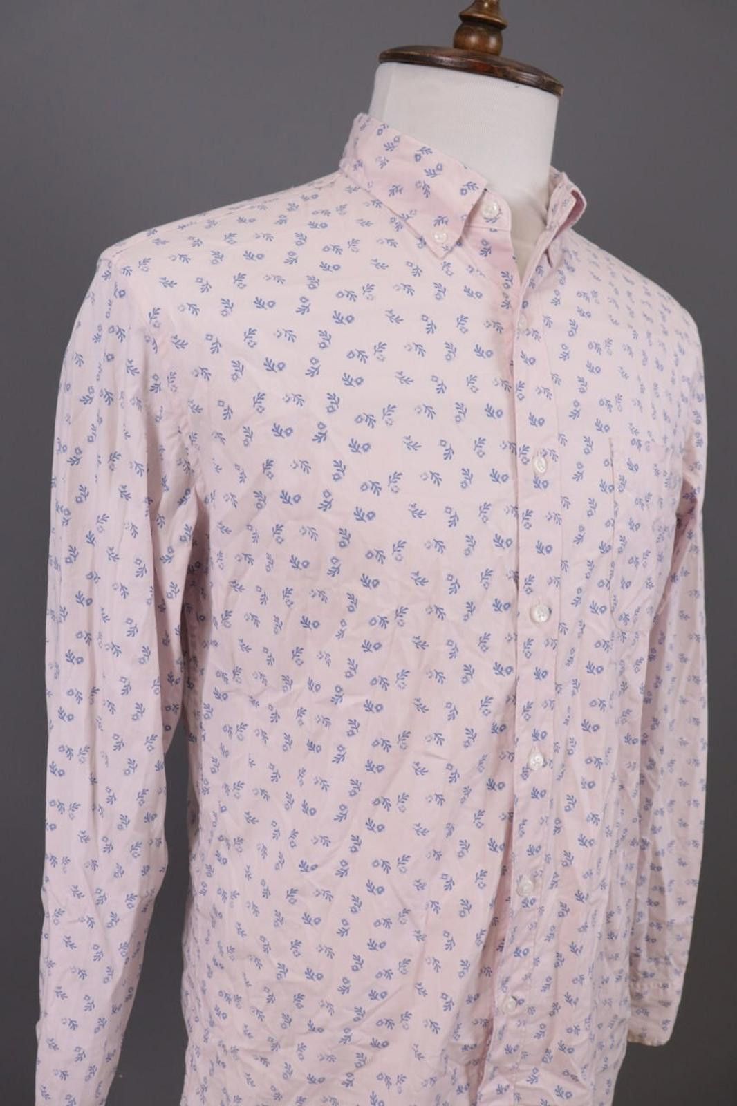 J.Crew J.Crew Slim Fit Pink Floral Dress Shirt Size 42 / L Size US L / EU 52-54 / 3 - 3 Thumbnail