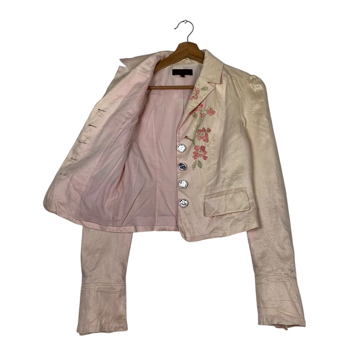 Kenzo Kenzo Flower Design Crop Jacket Size XS / US 0-2 / IT 36-38 - 9 Thumbnail