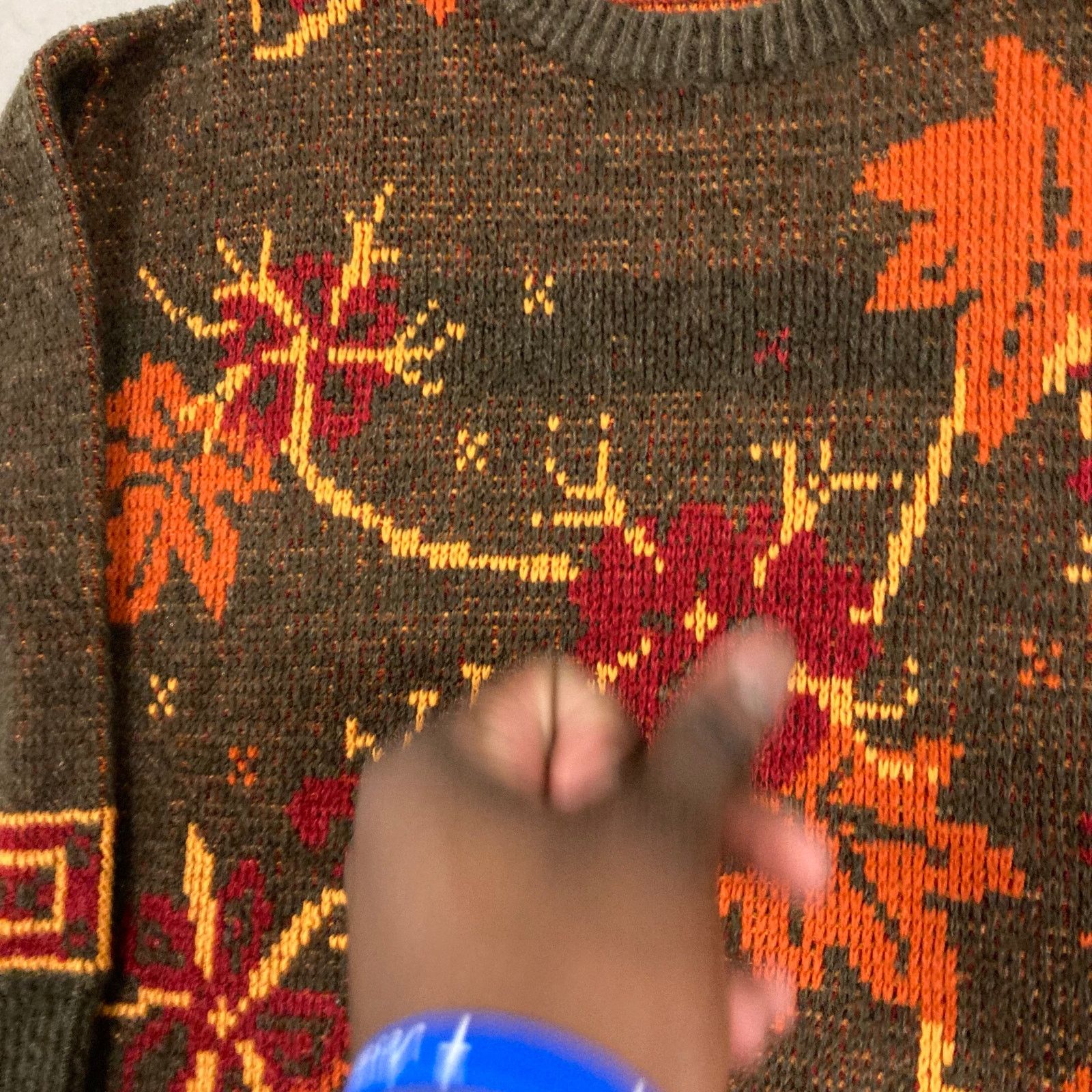 Vintage vintage y2k fall leaf sweater Size US L / EU 52-54 / 3 - 2 Thumbnail