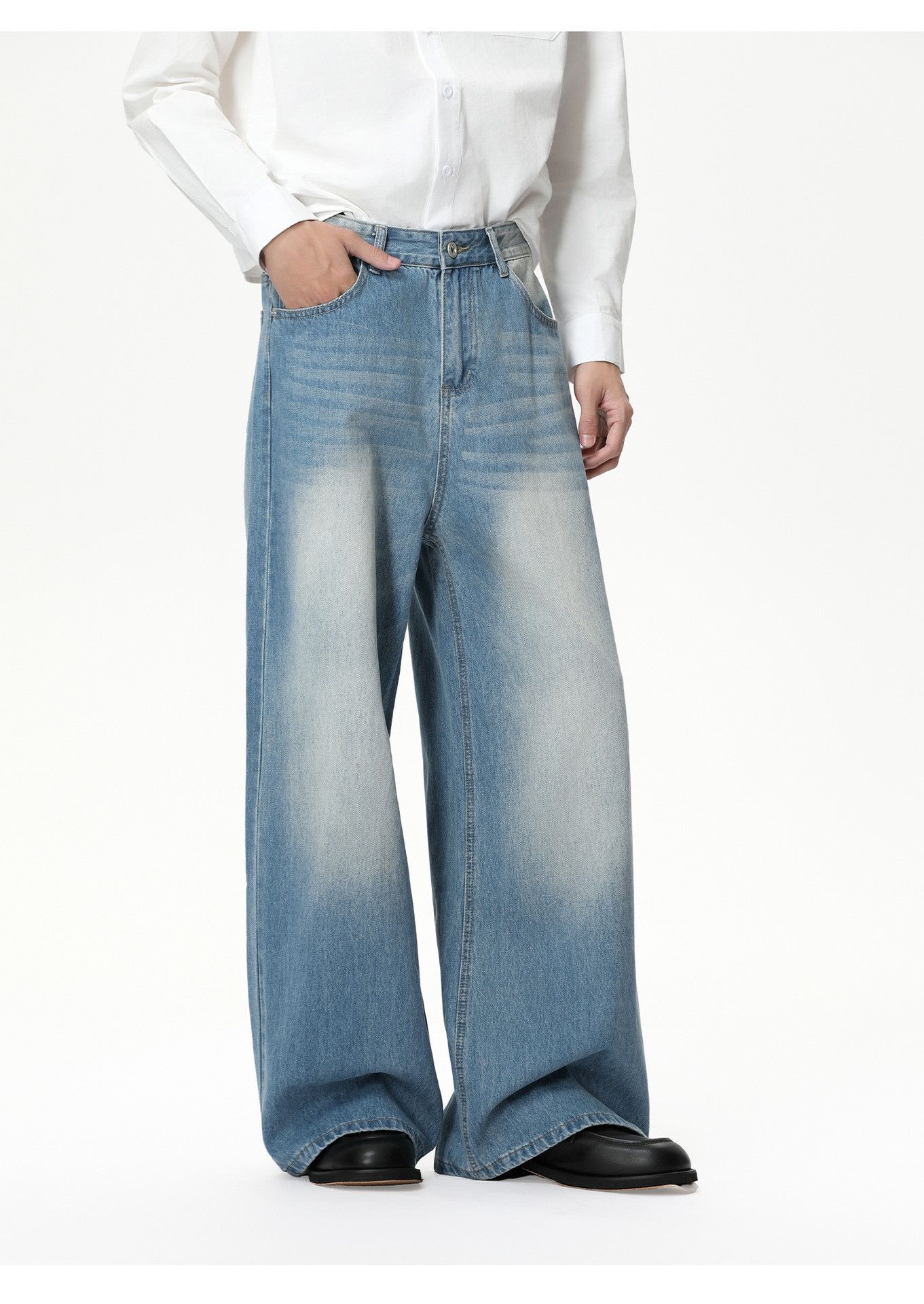 Japanese Brand Japanese retro classic washed denim jeans Size US 32 / EU 48 - 1 Thumbnail