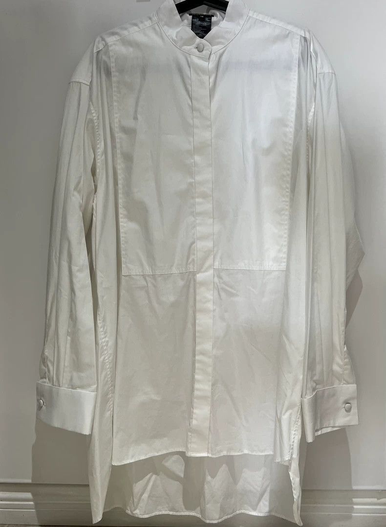 Ann Demeulemeester Ann Demeulemeester long white shirt-2506 Size US M / EU 48-50 / 2 - 1 Thumbnail