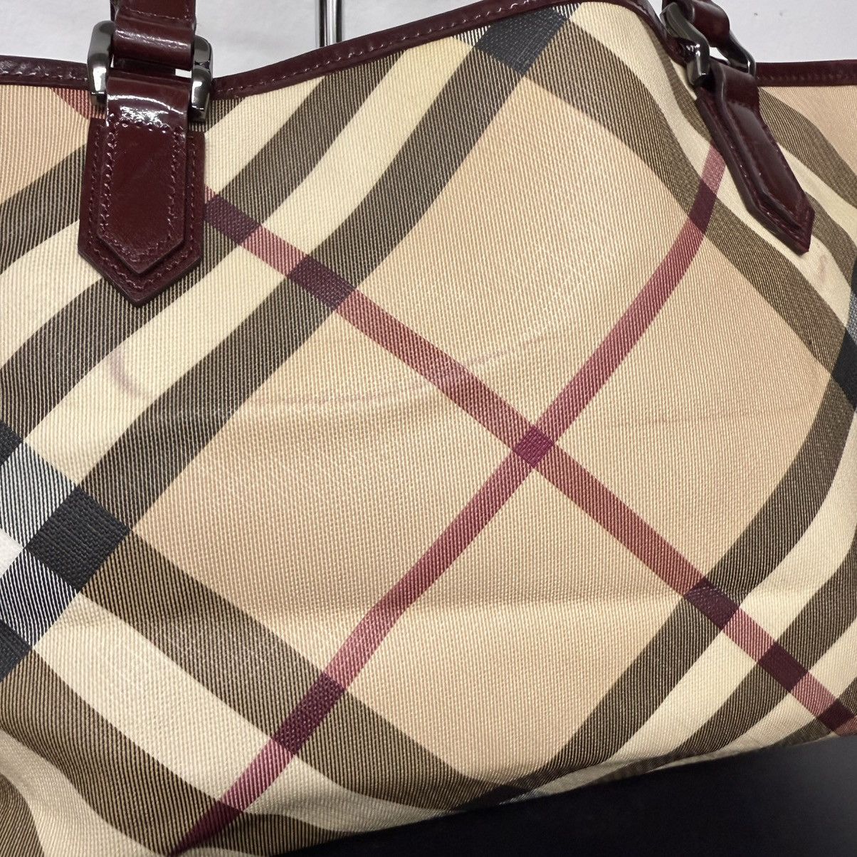 Burberry Vintage Burberry Nova Check Top Handle Bag Size ONE SIZE - 9 Thumbnail