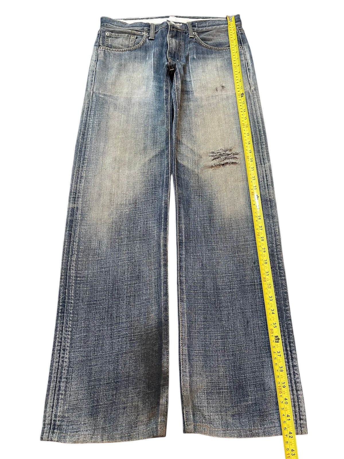 Edwin Vintage Edwin 503 Faded Wash Style Distress Jeans Size US 32 / EU 48 - 13 Thumbnail